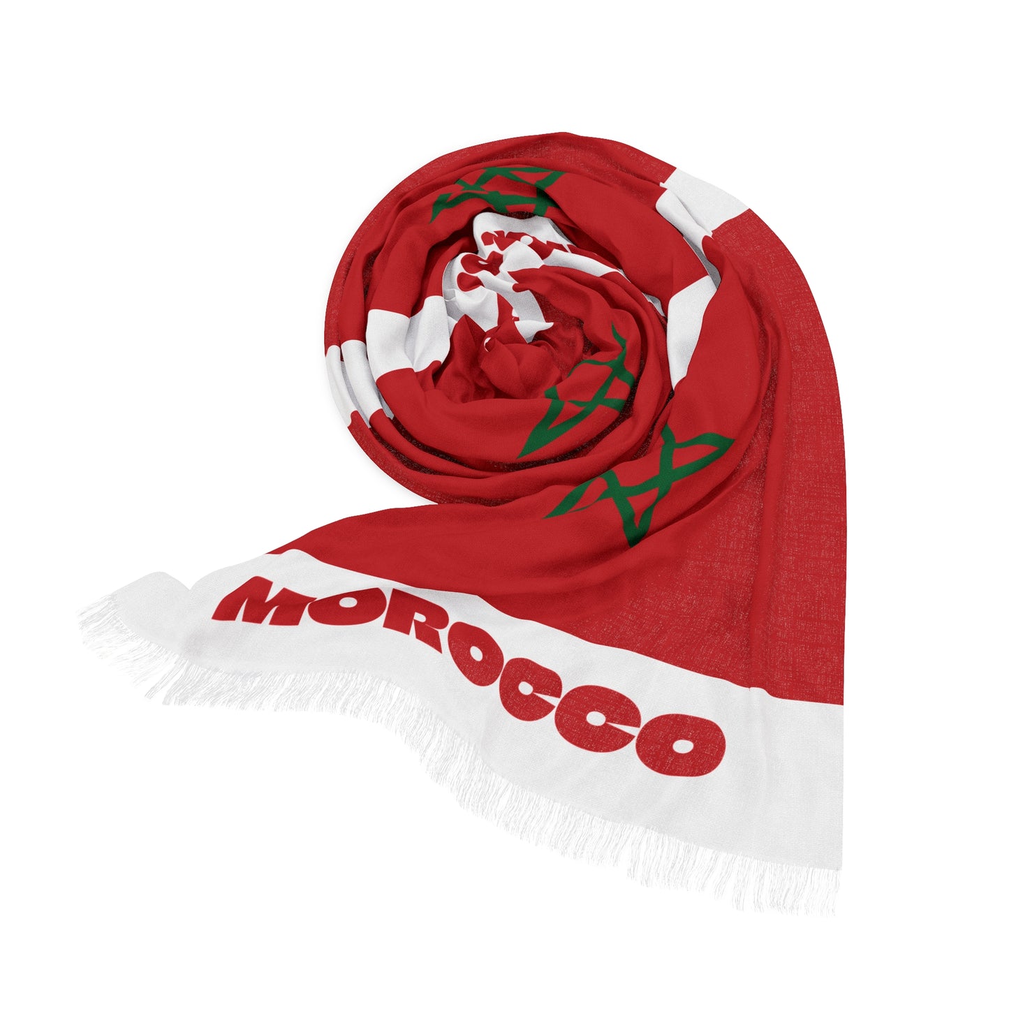 Morocco Soccer Scarf - Morocco Football Supporter Scarf with Flag (2026)