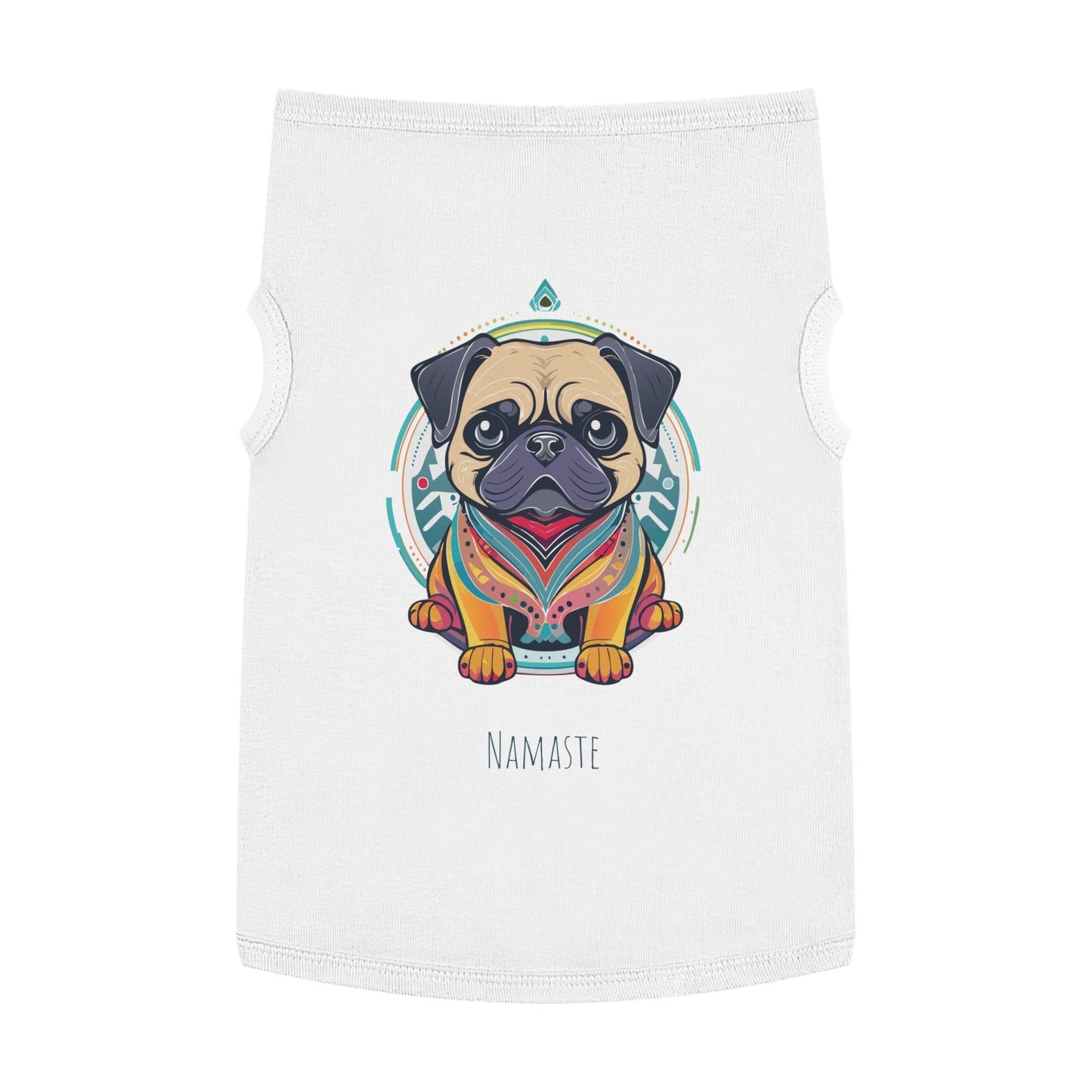 Namaste Pug Pet Tank Top, Stylish Dog Apparel, Yoga Pet Wear, Pet Summer Outfit, Dog Lover Gift, Funny Dog Shirt