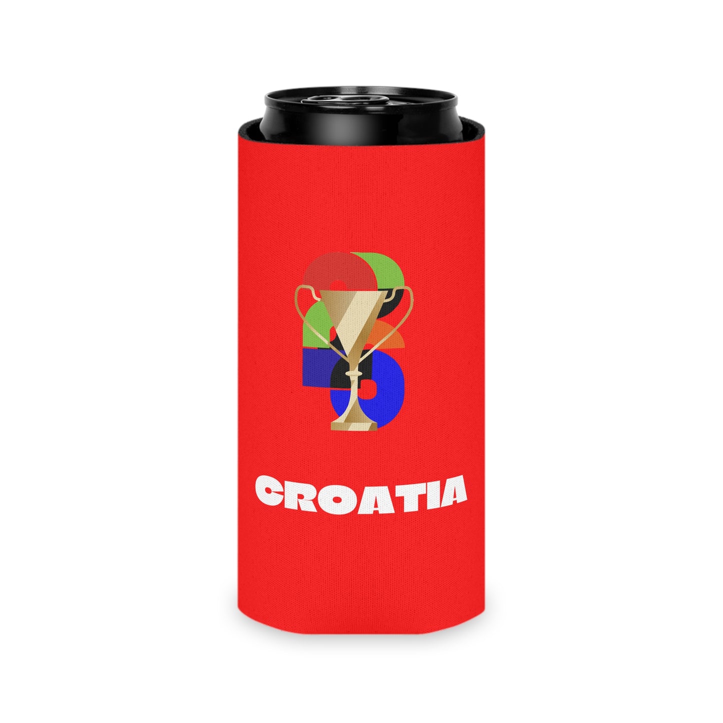 Croatia Soccer Can Cooler - Croatia Football Fan Koozie for Game Day (2026)