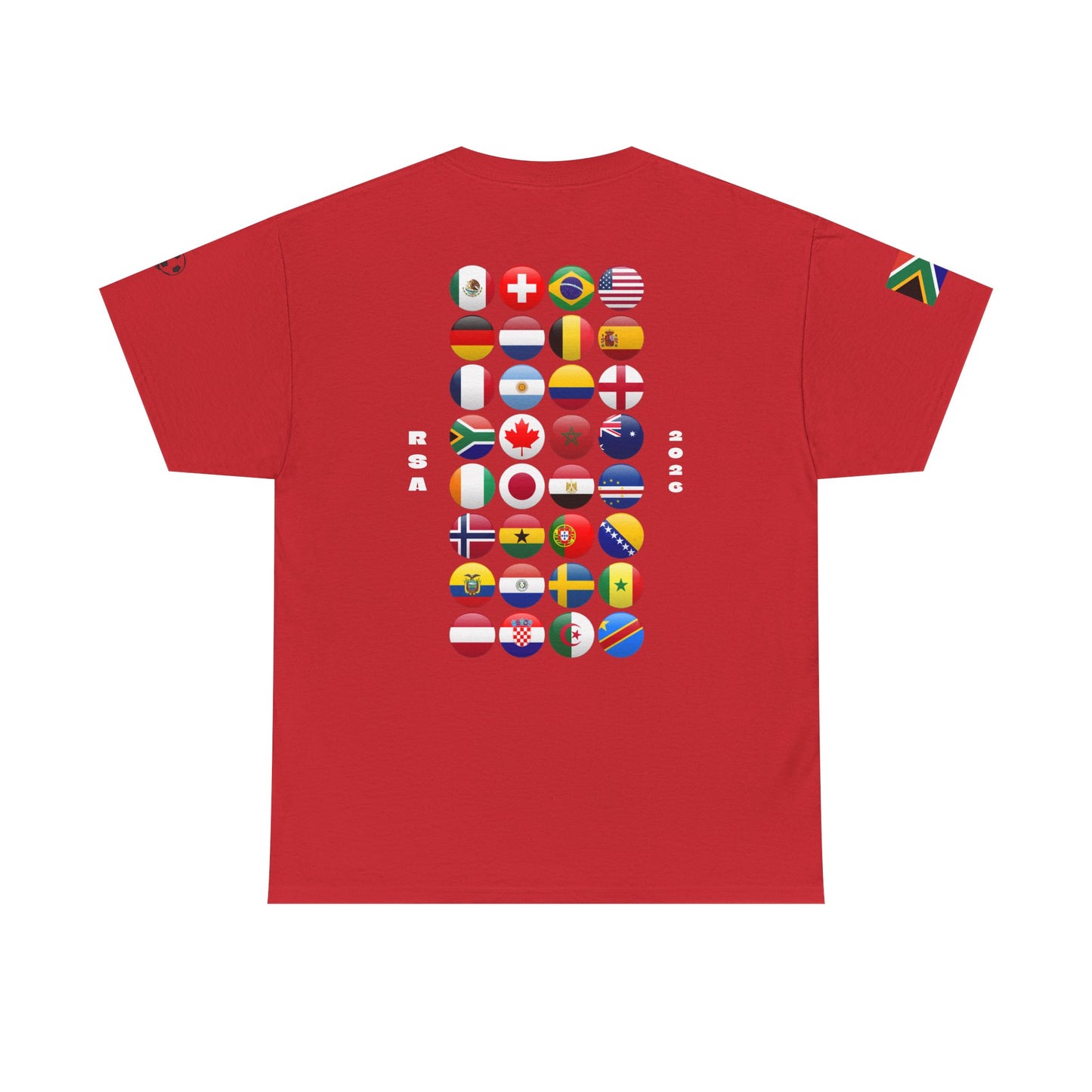 South Africa Football T-Shirt - Unisex South Africa Soccer Fan Tee with Flag (2026)