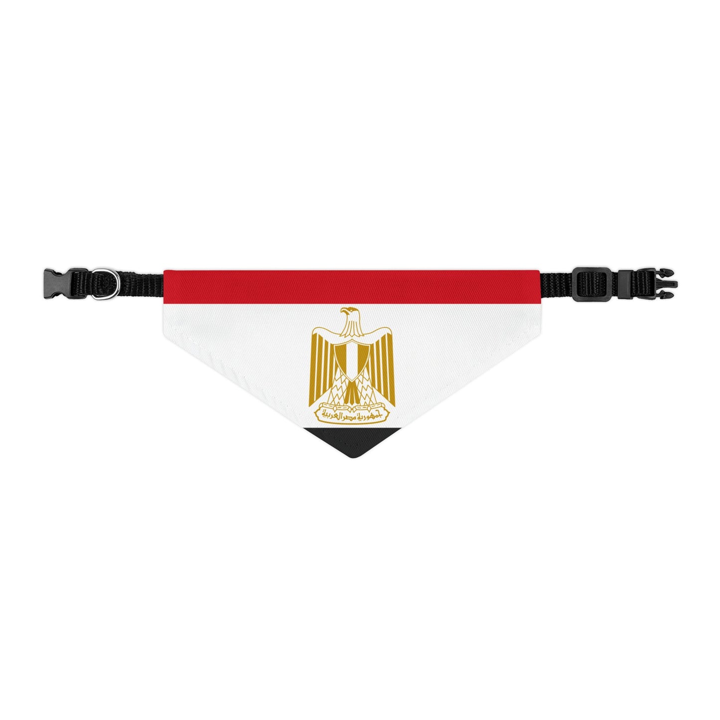 Egypt Soccer Dog Bandana — Egyptian Flag Snap-On Pet Bandana, Fan Gear