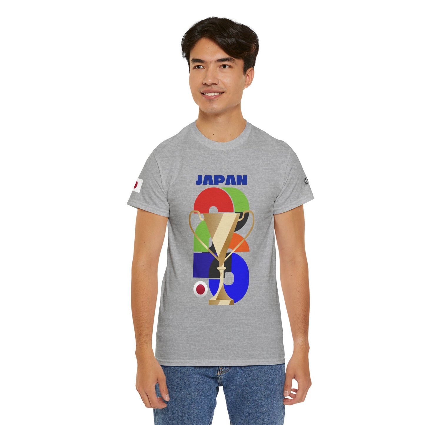 Japan Football T-Shirt - Unisex Japan Soccer Fan Tee with Flag (2026)