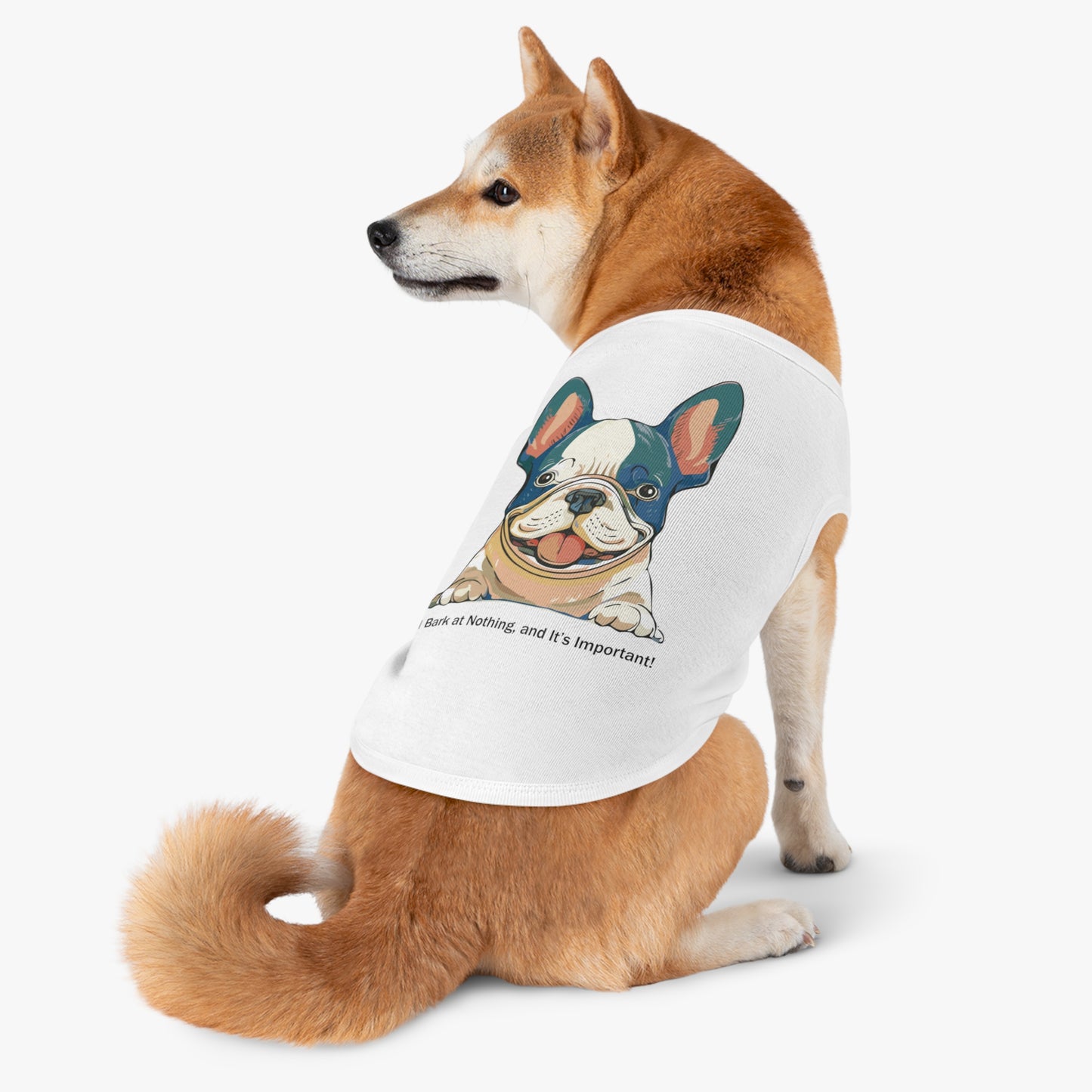 Adorable French Bulldog Pet Tank Top, Dog Summer Tee, Cute Canine Shirt, Pet Apparel, Gift for Dog Lovers, Casual Dog Wear