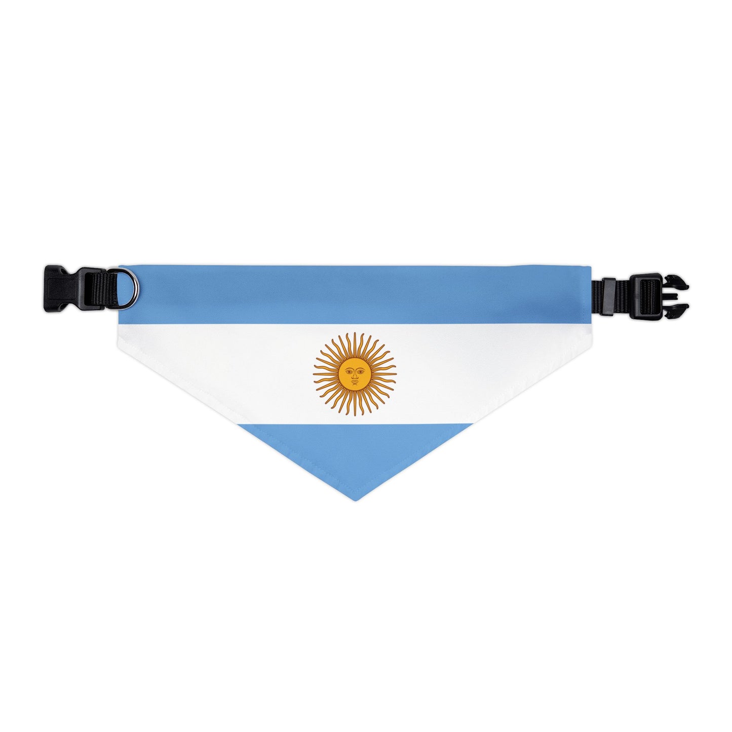 Argentina Soccer Dog Bandana — Argentine Flag Snap-On Pet Bandana, Fan Gear