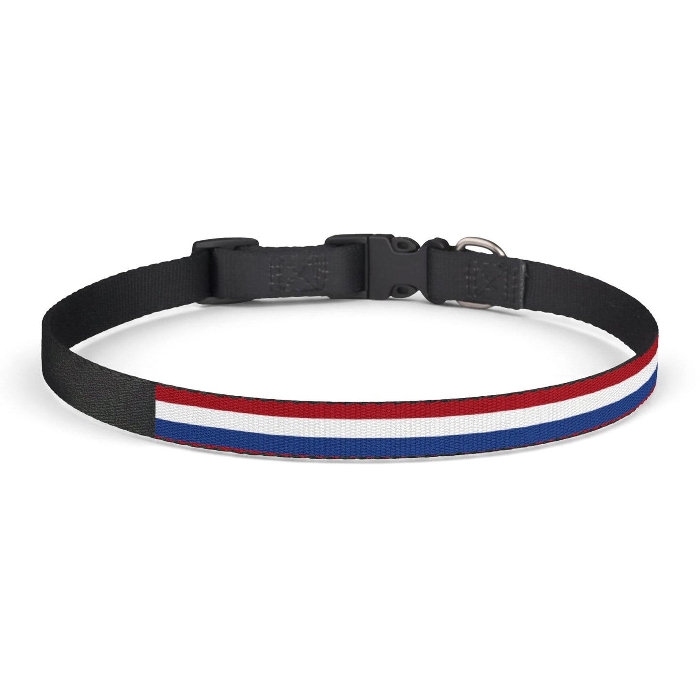 Netherlands Soccer Dog Collar — Dutch Flag Grid Clip-On Pet Collar, Fan Gear
