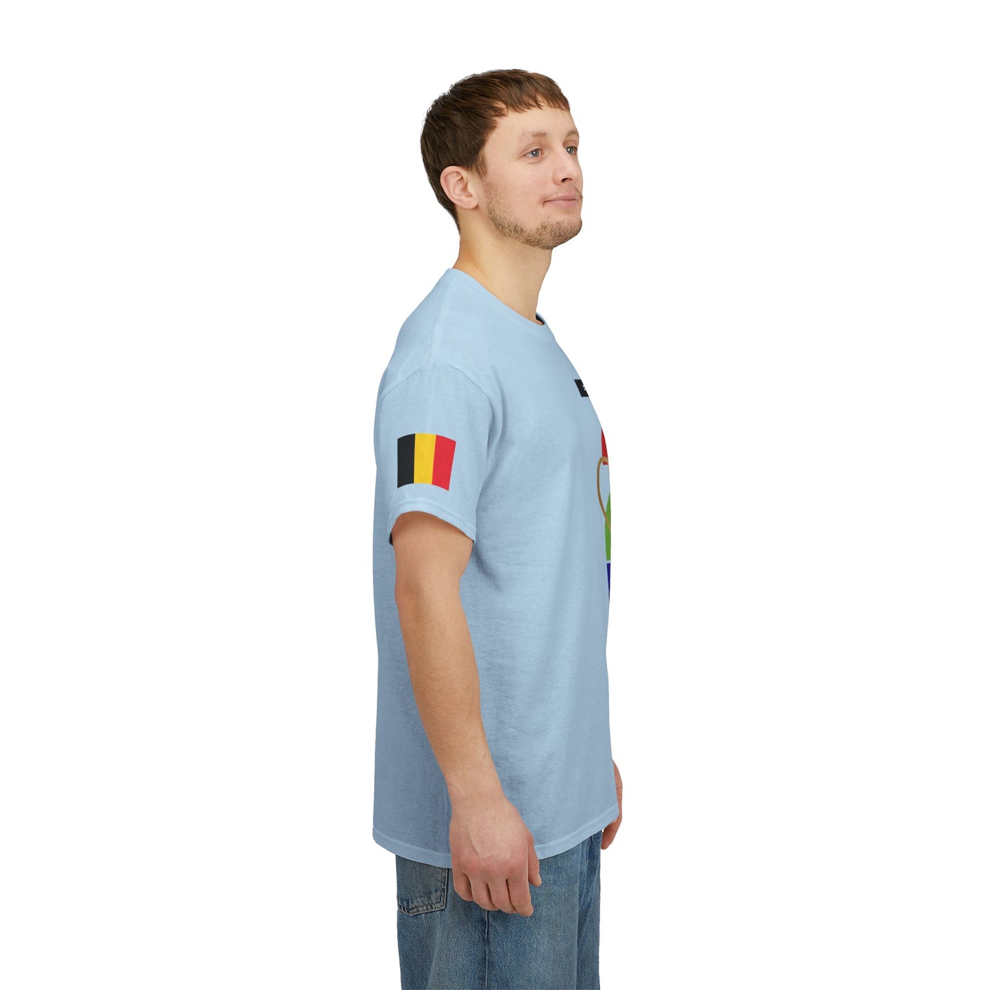 Belgium Football T-Shirt - Unisex Belgium Soccer Fan Tee with Flag (2026)