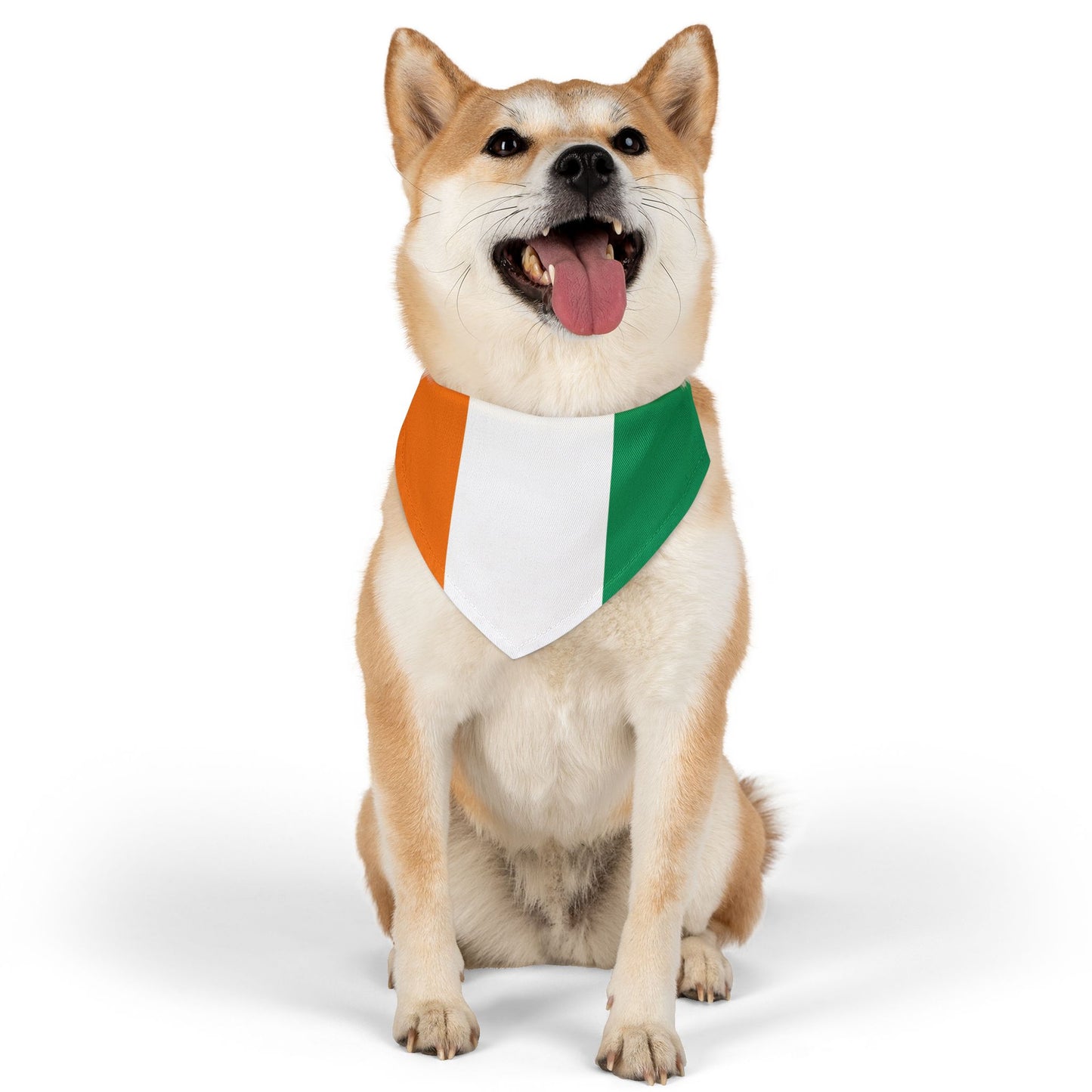 Ivory Coast Soccer Dog Bandana — Ivorian Flag Snap-On Pet Bandana, Fan Gear