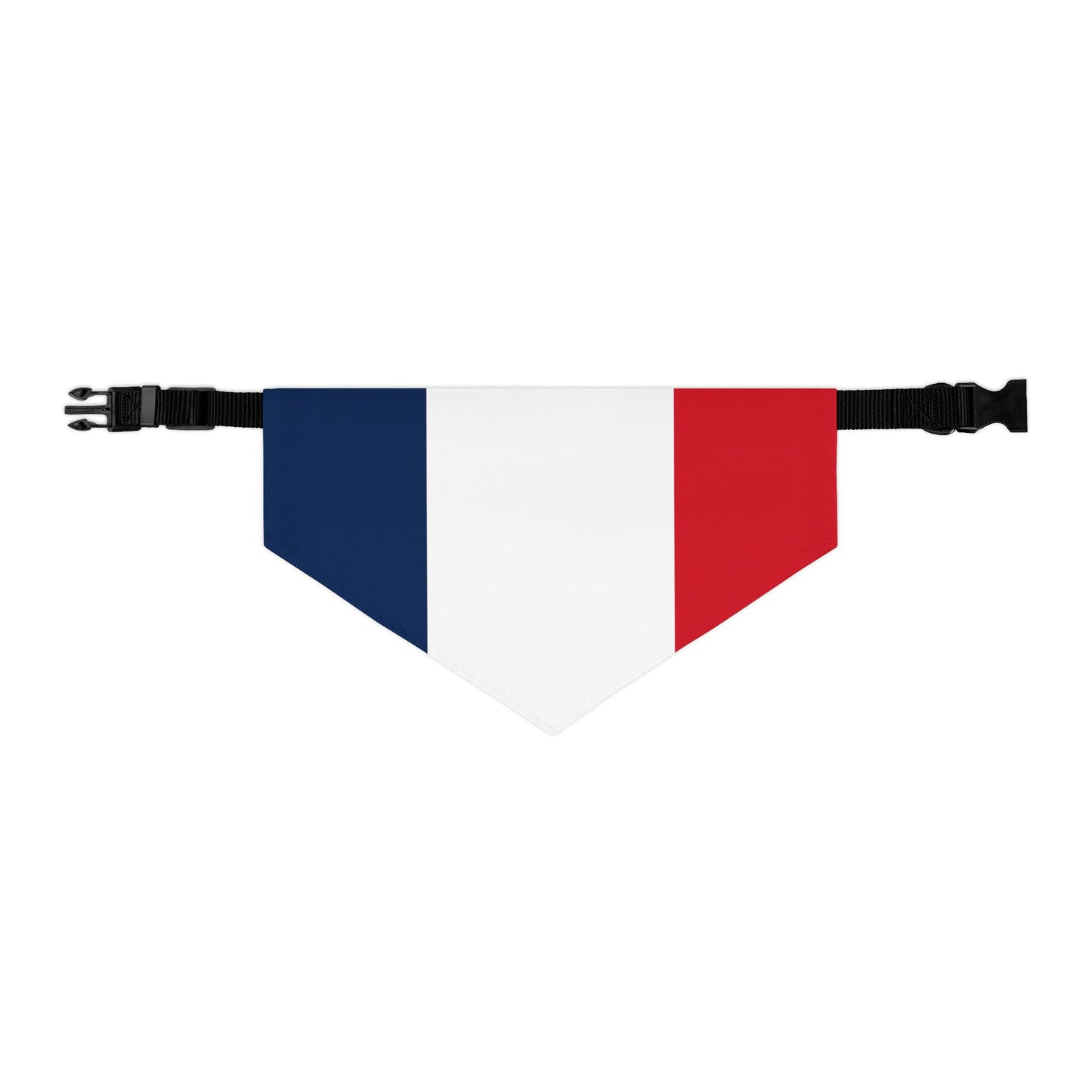 France Soccer Dog Bandana — French Flag Snap-On Pet Bandana, Fan Gear