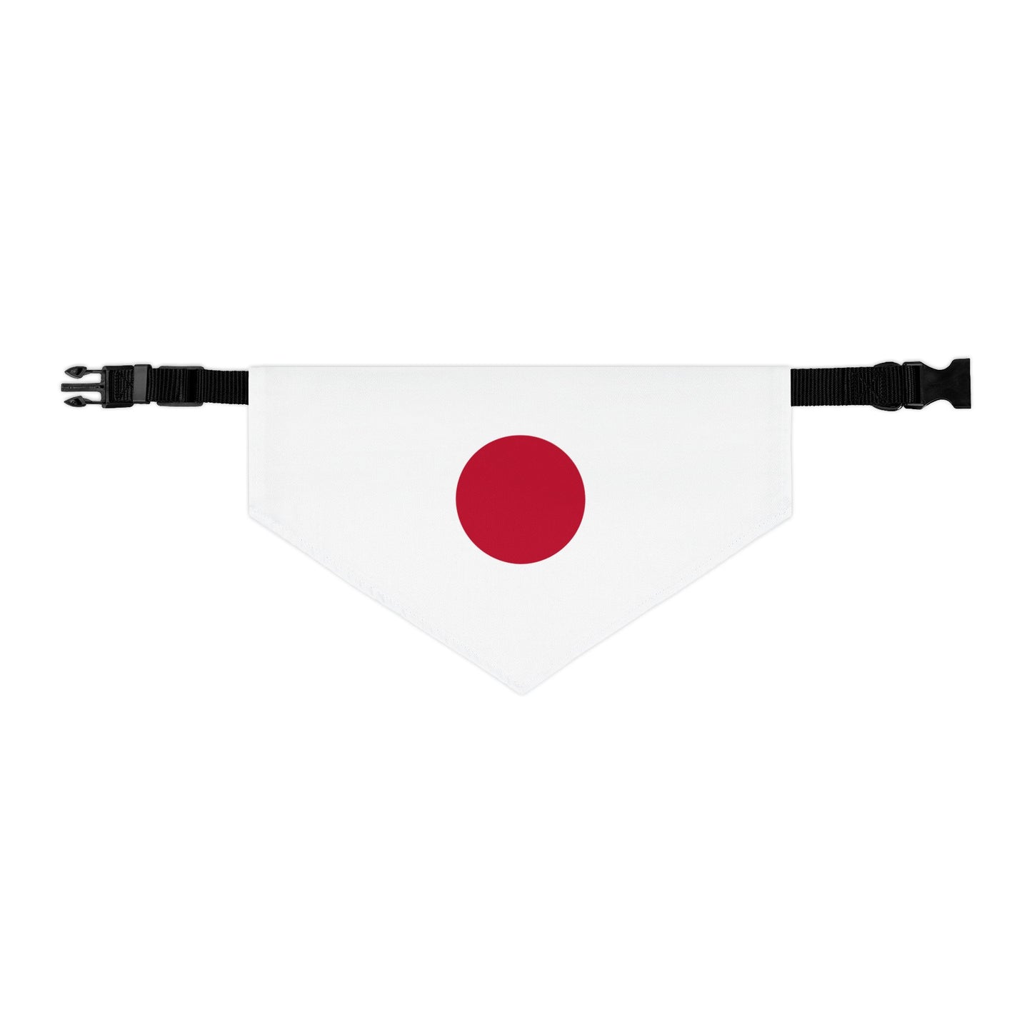 Japan Soccer Dog Bandana — Japanese Flag Snap-On Pet Bandana, Fan Gear