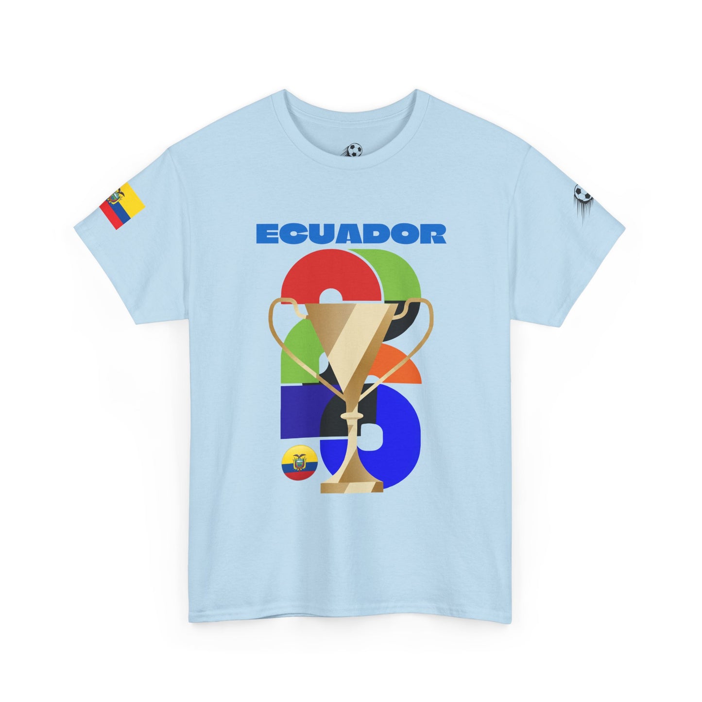 Ecuador Football T-Shirt - Unisex Ecuador Soccer Fan Tee with Flag (2026)