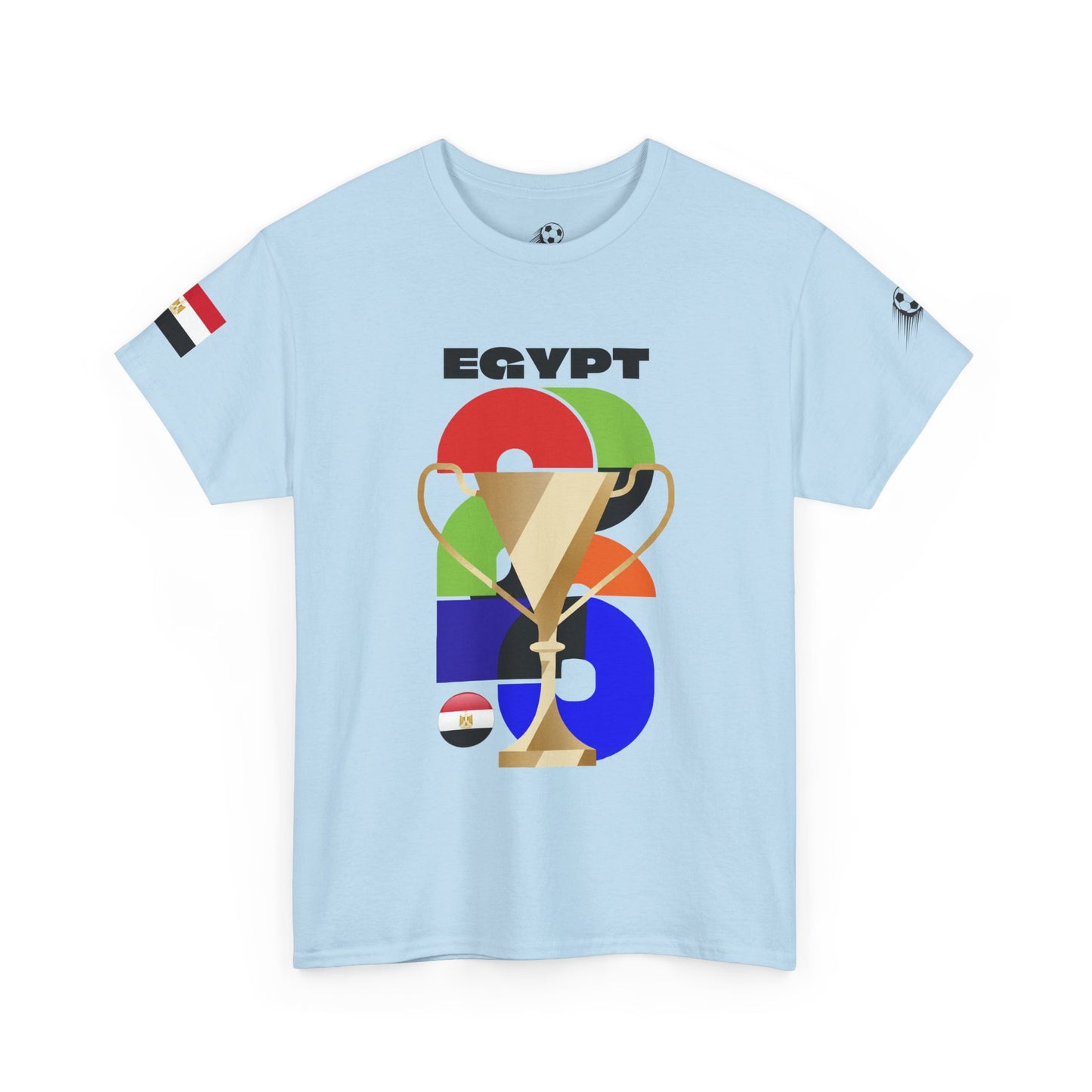 Egypt Football T-Shirt - Unisex Egypt Soccer Fan Tee with Flag (2026)