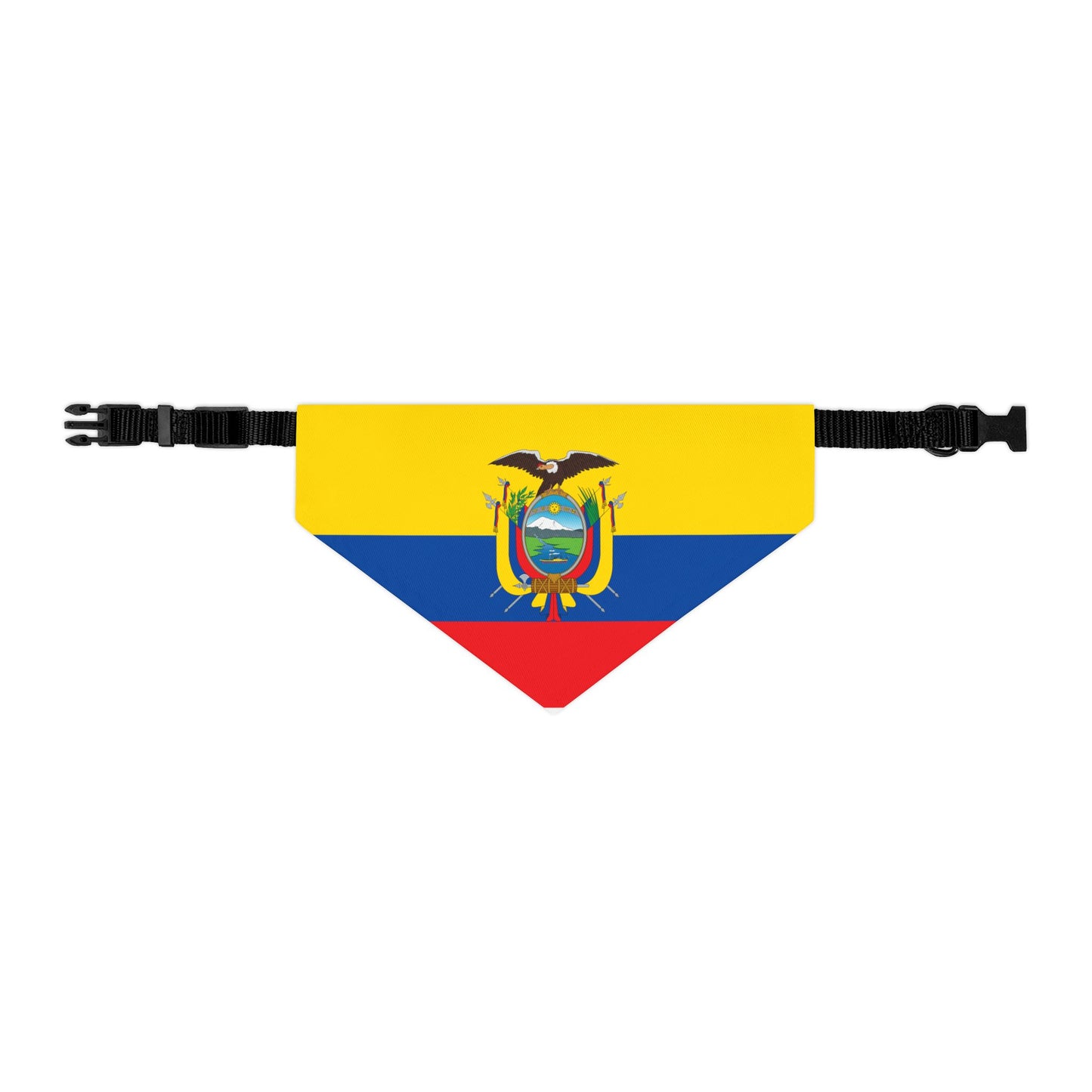 Ecuador Soccer Dog Bandana — Ecuadorian Flag Snap-On Pet Bandana, Fan Gear