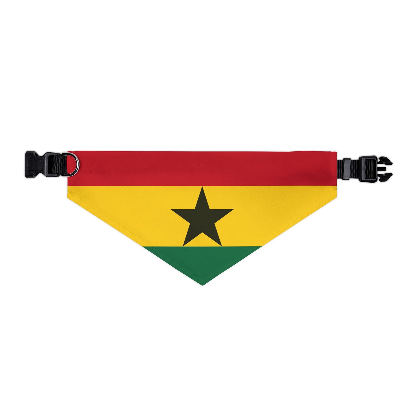 Ghana Soccer Dog Bandana — Ghanaian Flag Snap-On Pet Bandana, Fan Gear
