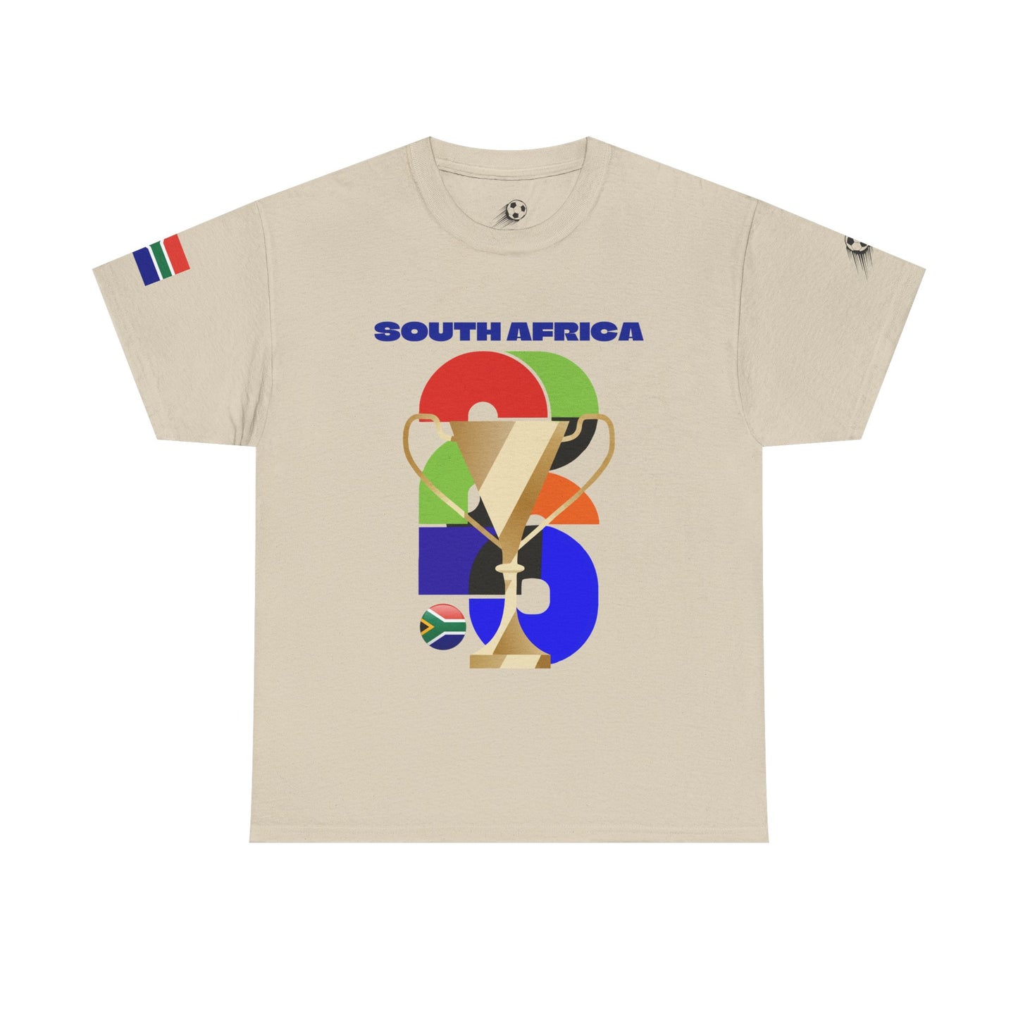 South Africa Football T-Shirt - Unisex South Africa Soccer Fan Tee with Flag (2026)
