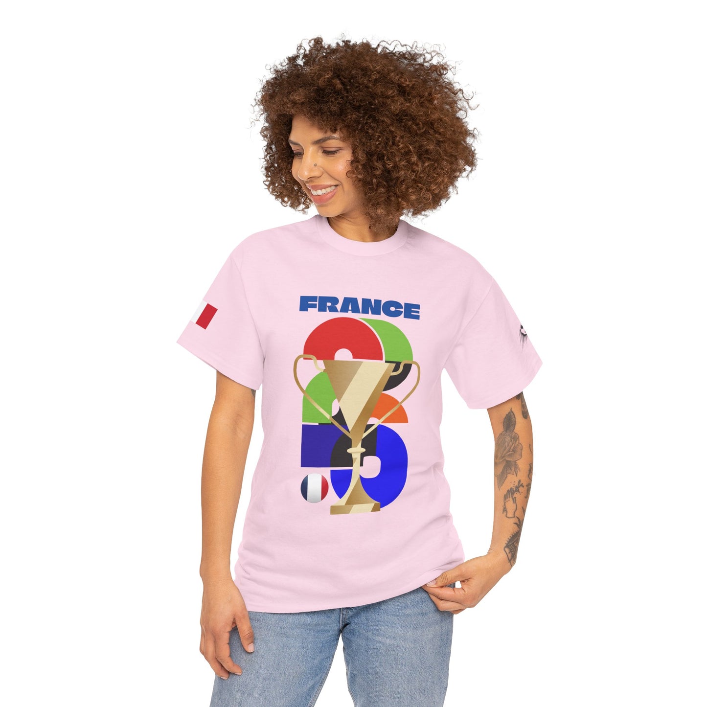 France Football T-Shirt - Unisex France Soccer Fan Tee with Flag (2026)