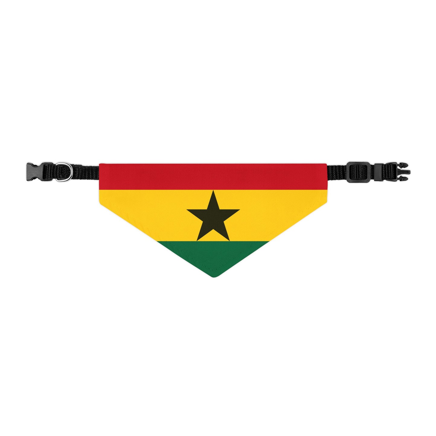 Ghana Soccer Dog Bandana — Ghanaian Flag Snap-On Pet Bandana, Fan Gear
