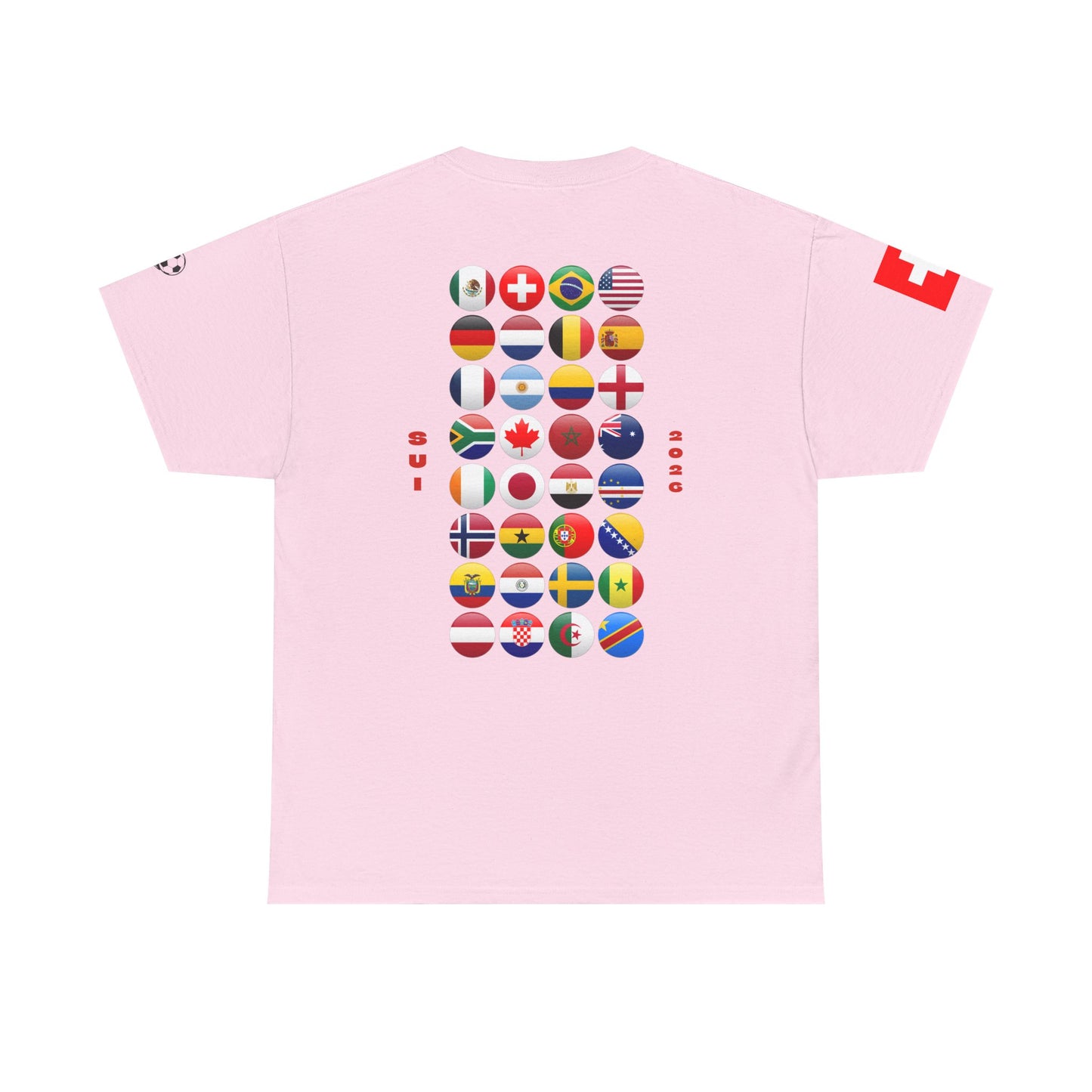 Switzerland Football T-Shirt - Unisex Switzerland Soccer Fan Tee with Flag (2026)