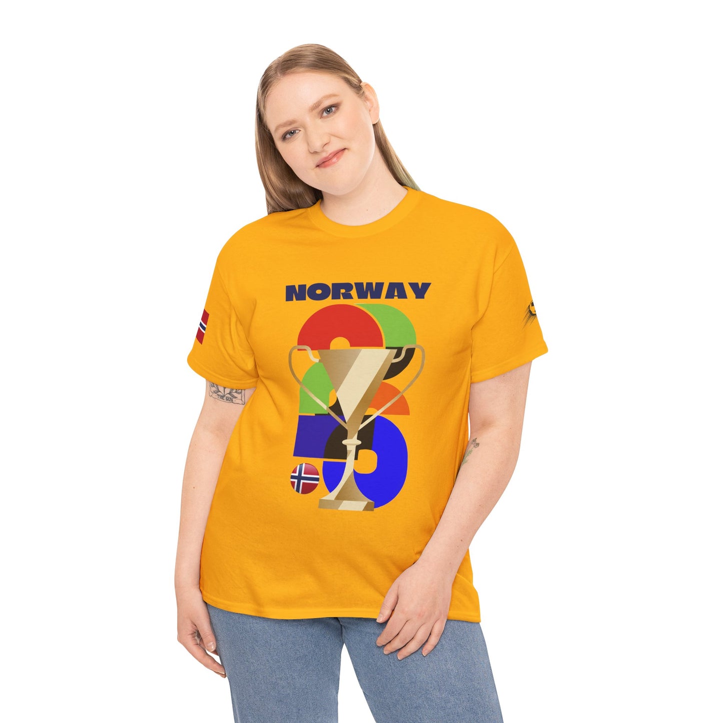 Norway Football T-Shirt - Unisex Norway Soccer Fan Tee with Flag (2026)