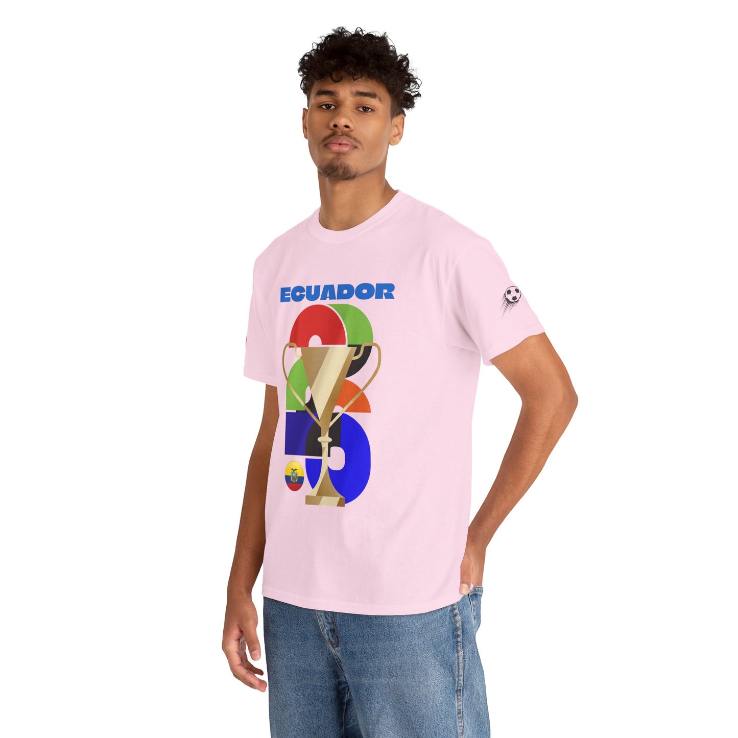Ecuador Football T-Shirt - Unisex Ecuador Soccer Fan Tee with Flag (2026)