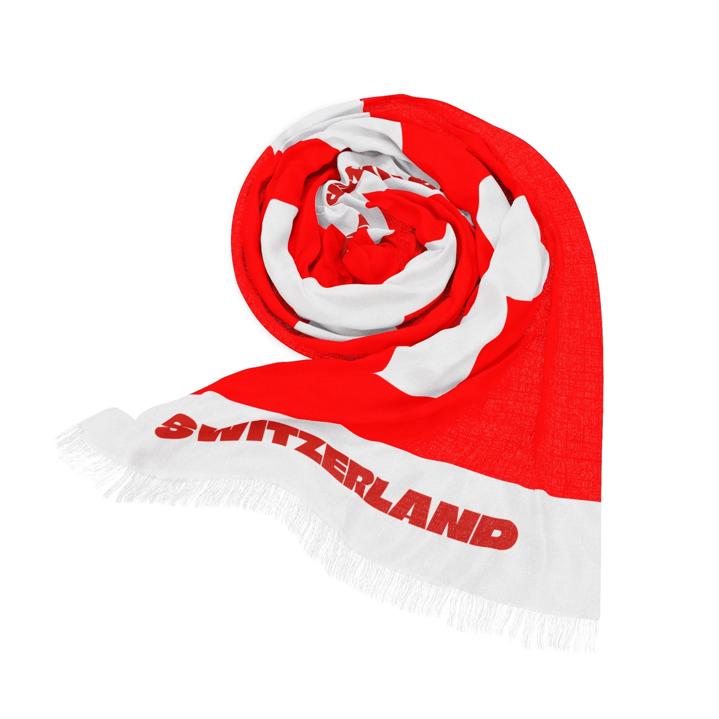 Switzerland Soccer Scarf - Switzerland Football Supporter Scarf with Flag (2026)