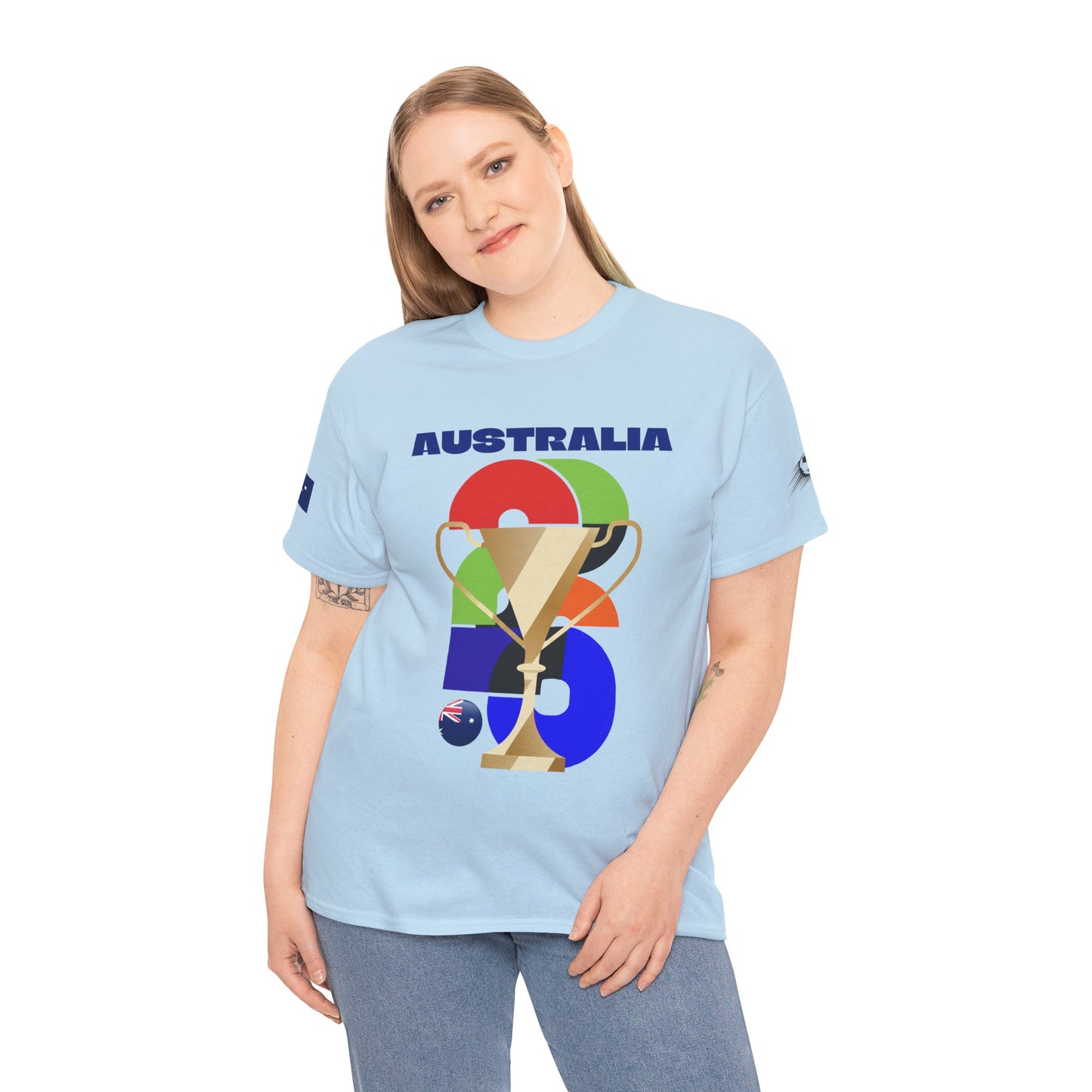 Australia Football T-Shirt - Unisex Australia Soccer Fan Tee with Flag (2026)