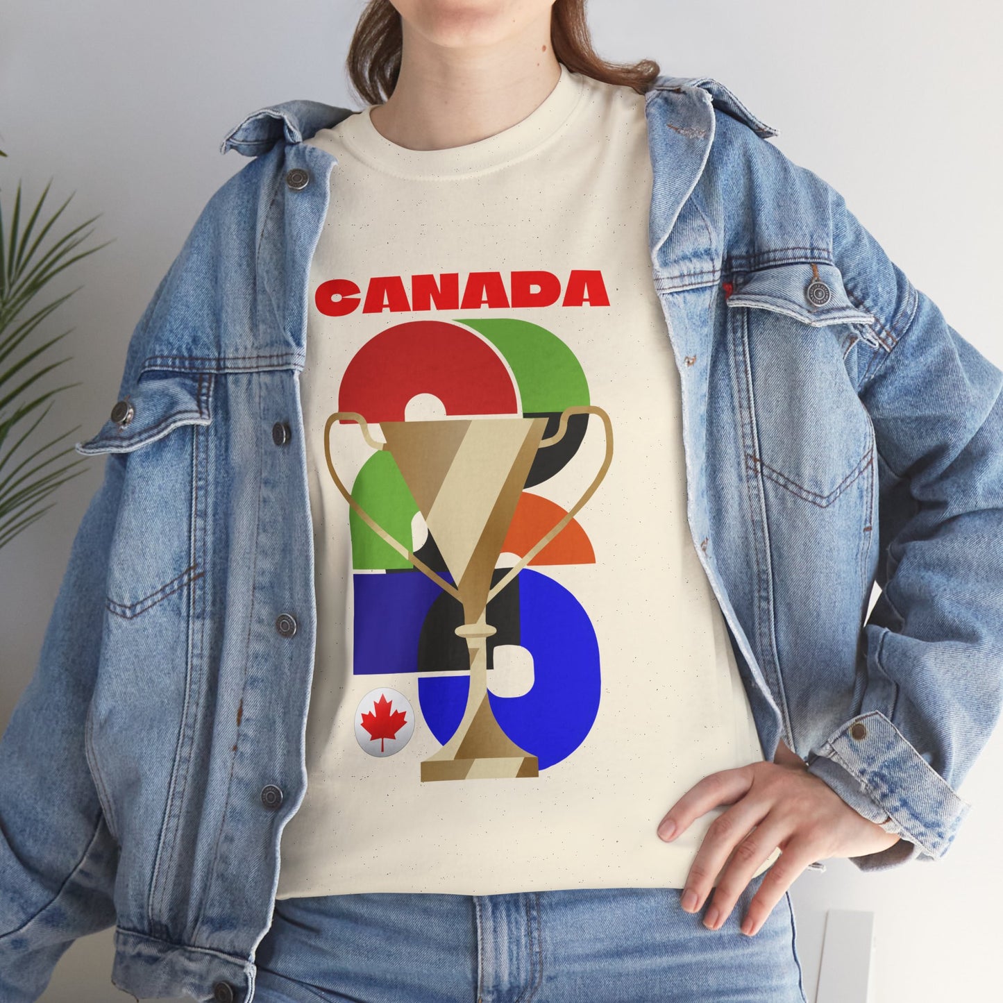 Canada Football T-Shirt - Unisex Canada Soccer Fan Tee with Flag (2026)