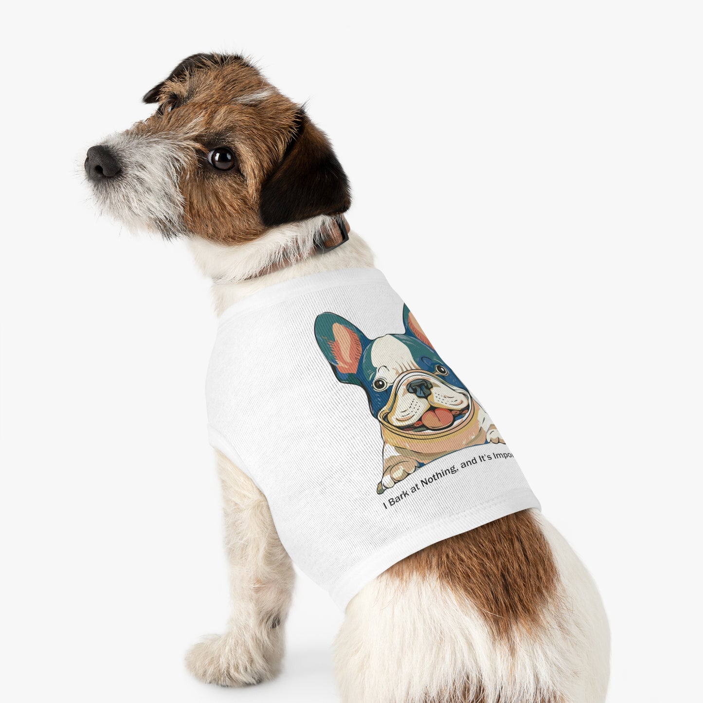 Adorable French Bulldog Pet Tank Top, Dog Summer Tee, Cute Canine Shirt, Pet Apparel, Gift for Dog Lovers, Casual Dog Wear