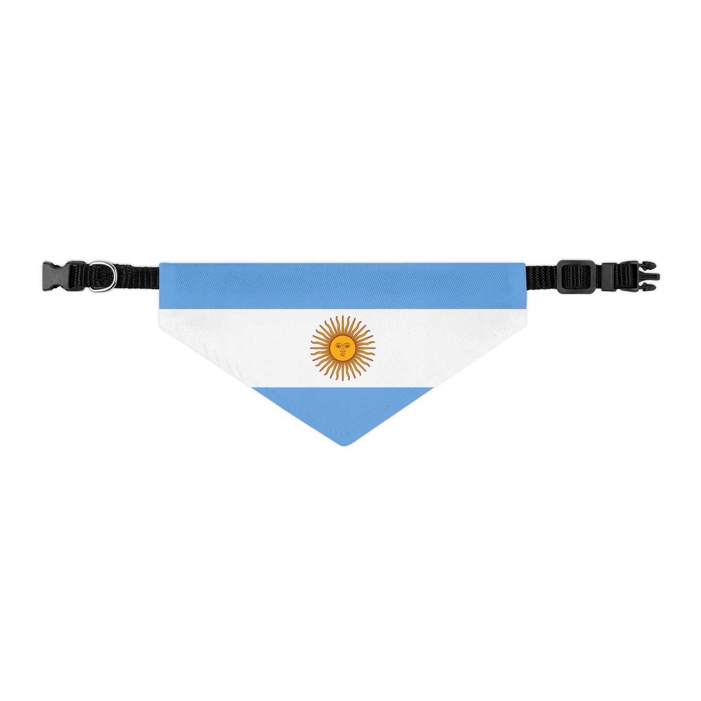 Argentina Soccer Dog Bandana — Argentine Flag Snap-On Pet Bandana, Fan Gear