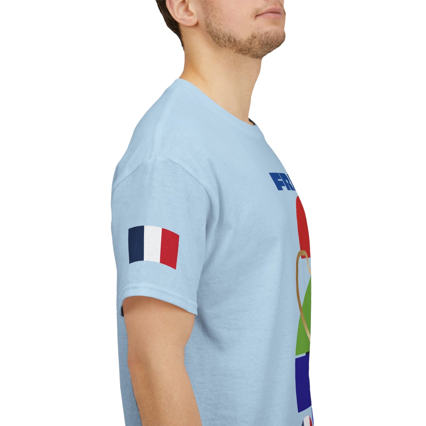 France Football T-Shirt - Unisex France Soccer Fan Tee with Flag (2026)
