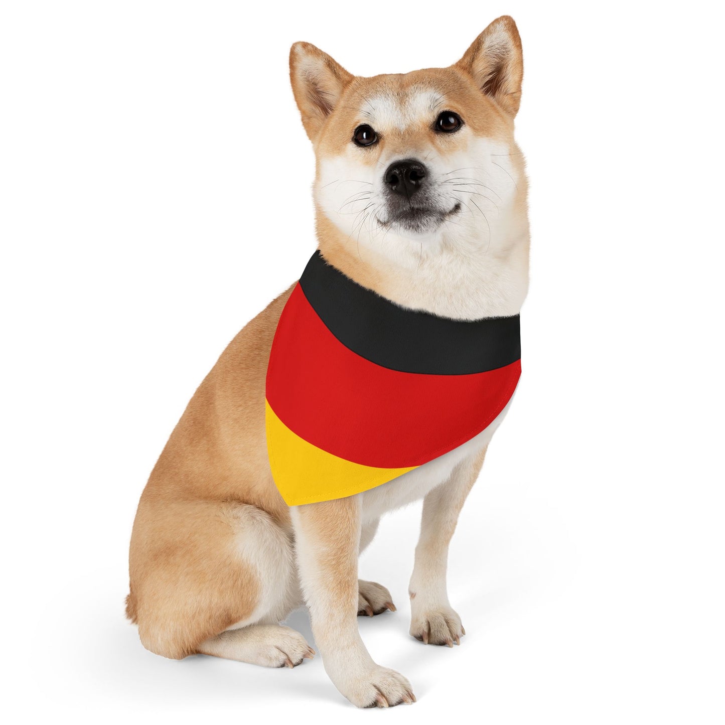 Germany Soccer Dog Bandana — German Flag Snap-On Pet Bandana, Fan Gear