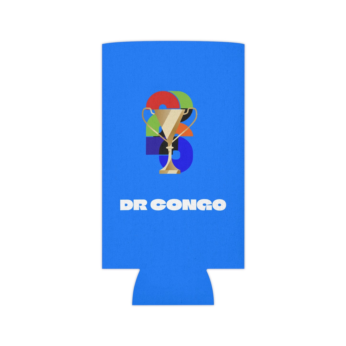 DR Congo Soccer Can Cooler - DR Congo Football Fan Koozie for Game Day (2026)