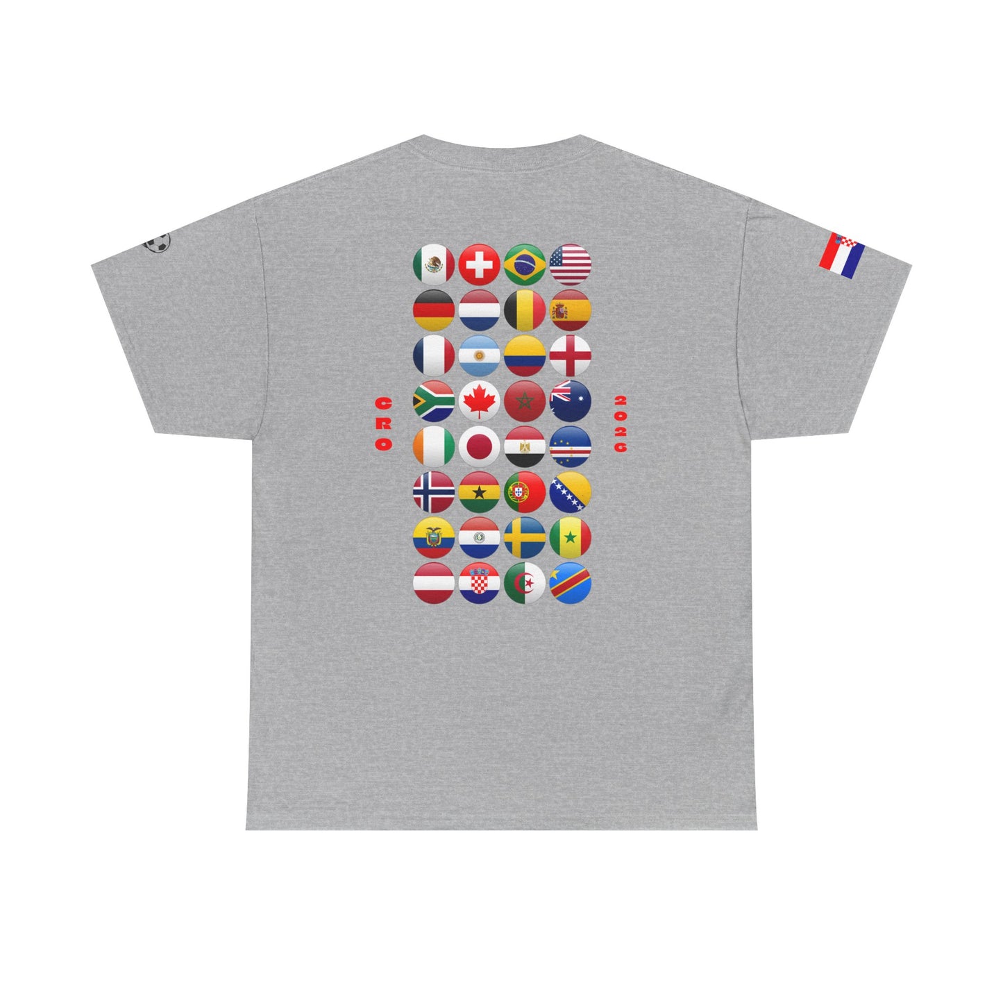 Croatia Football T-Shirt - Unisex Croatia Soccer Fan Tee with Flag (2026)