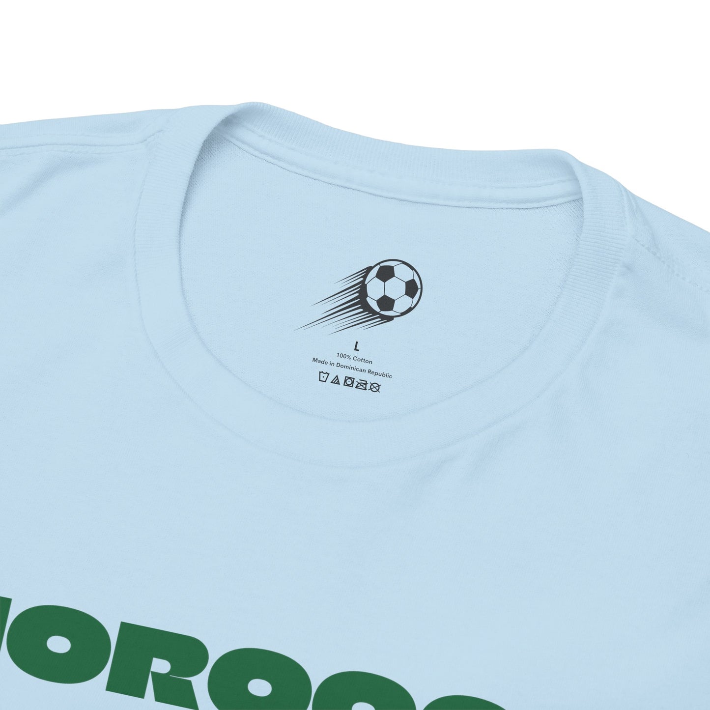 Morocco Football T-Shirt - Unisex Morocco Soccer Fan Tee with Flag (2026)