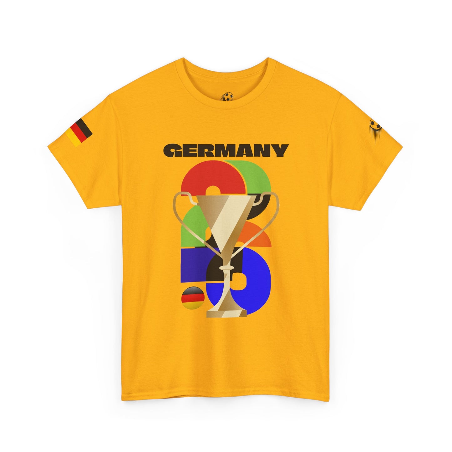 Germany Football T-Shirt - Unisex Germany Soccer Fan Tee with Flag (2026)