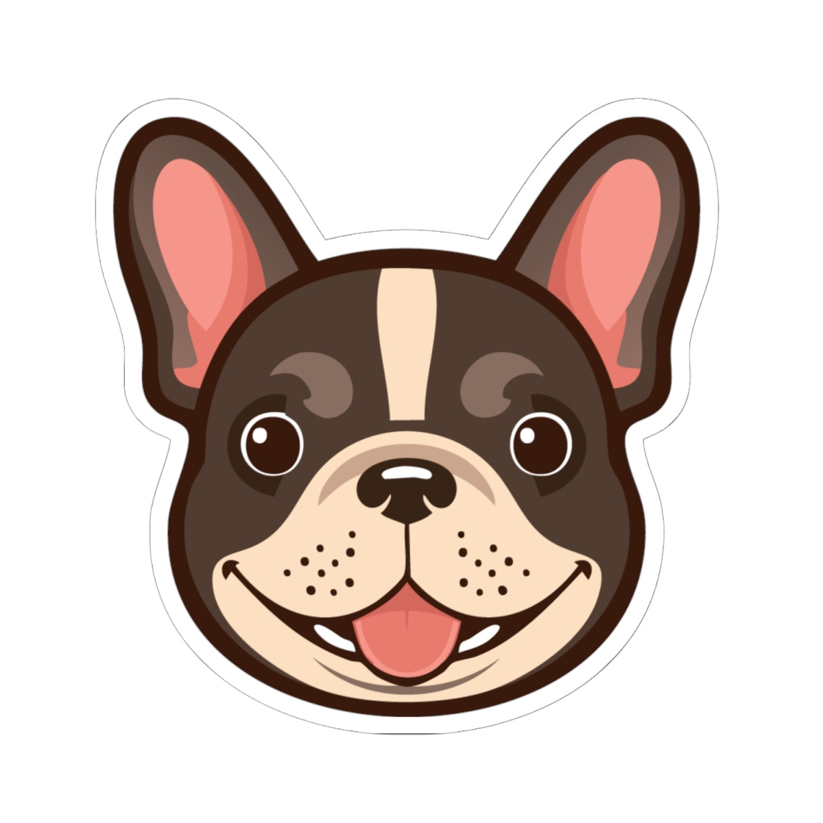 Cute French Bulldog Kiss-Cut Stickers for Dog Lovers, Laptop Decor, Journaling, Gift for Pet Owners, Frenchie Accessories