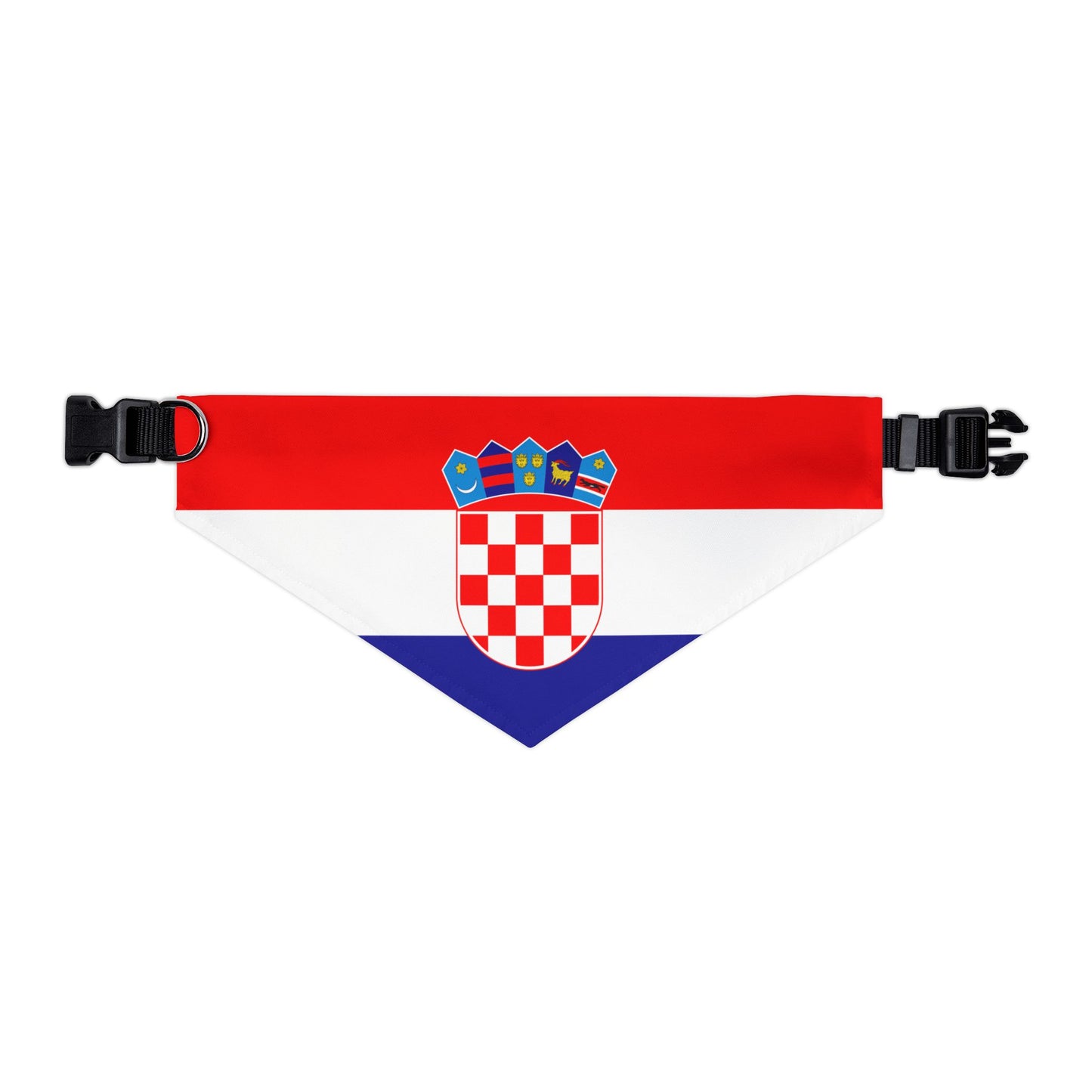 Croatia Soccer Dog Bandana — Croatian Flag Snap-On Pet Bandana, Fan Gear