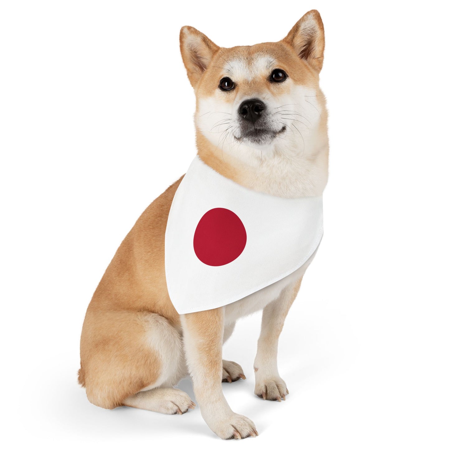 Japan Soccer Dog Bandana — Japanese Flag Snap-On Pet Bandana, Fan Gear