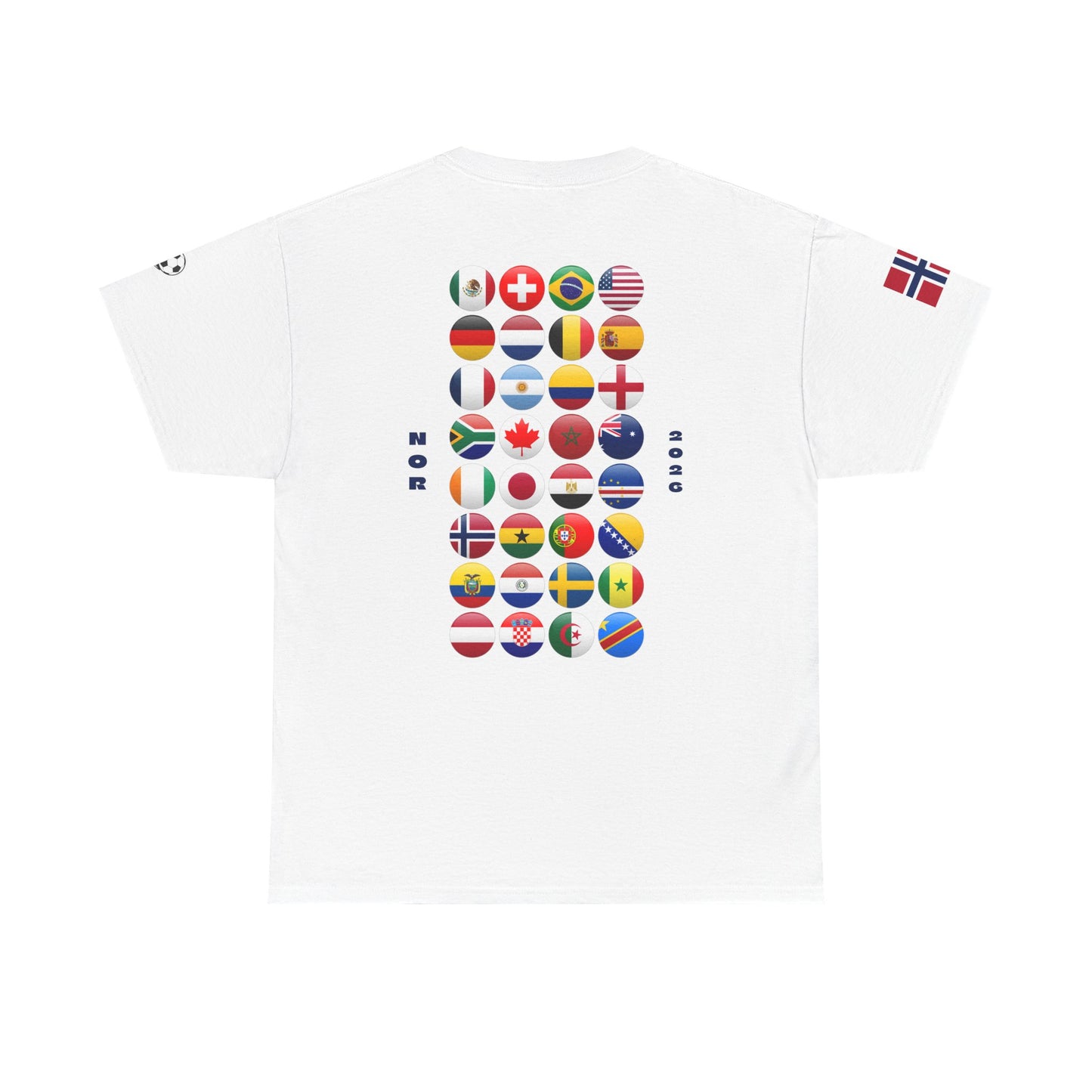 Norway Football T-Shirt - Unisex Norway Soccer Fan Tee with Flag (2026)