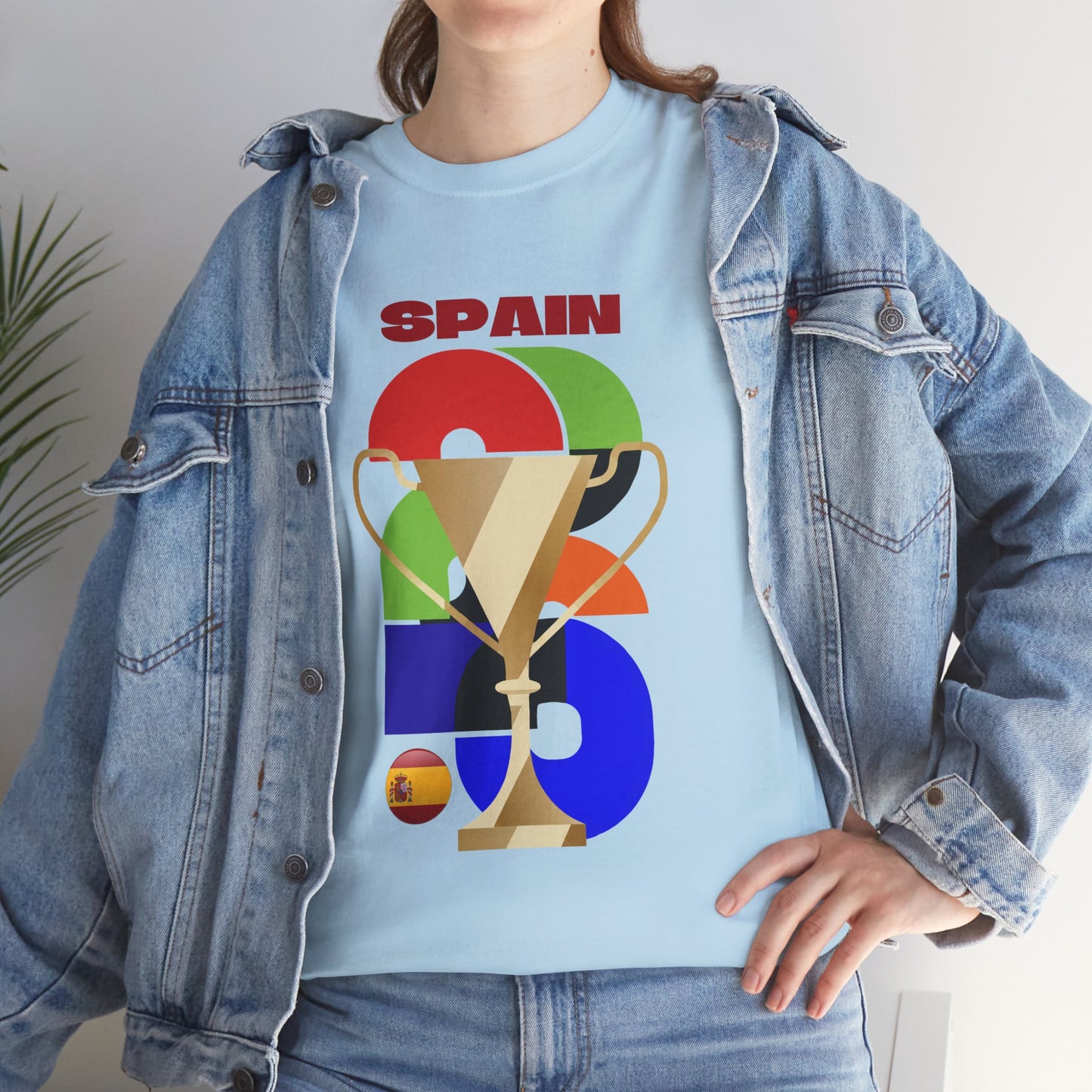 Spain Football T-Shirt - Unisex Spain Soccer Fan Tee with Flag (2026)