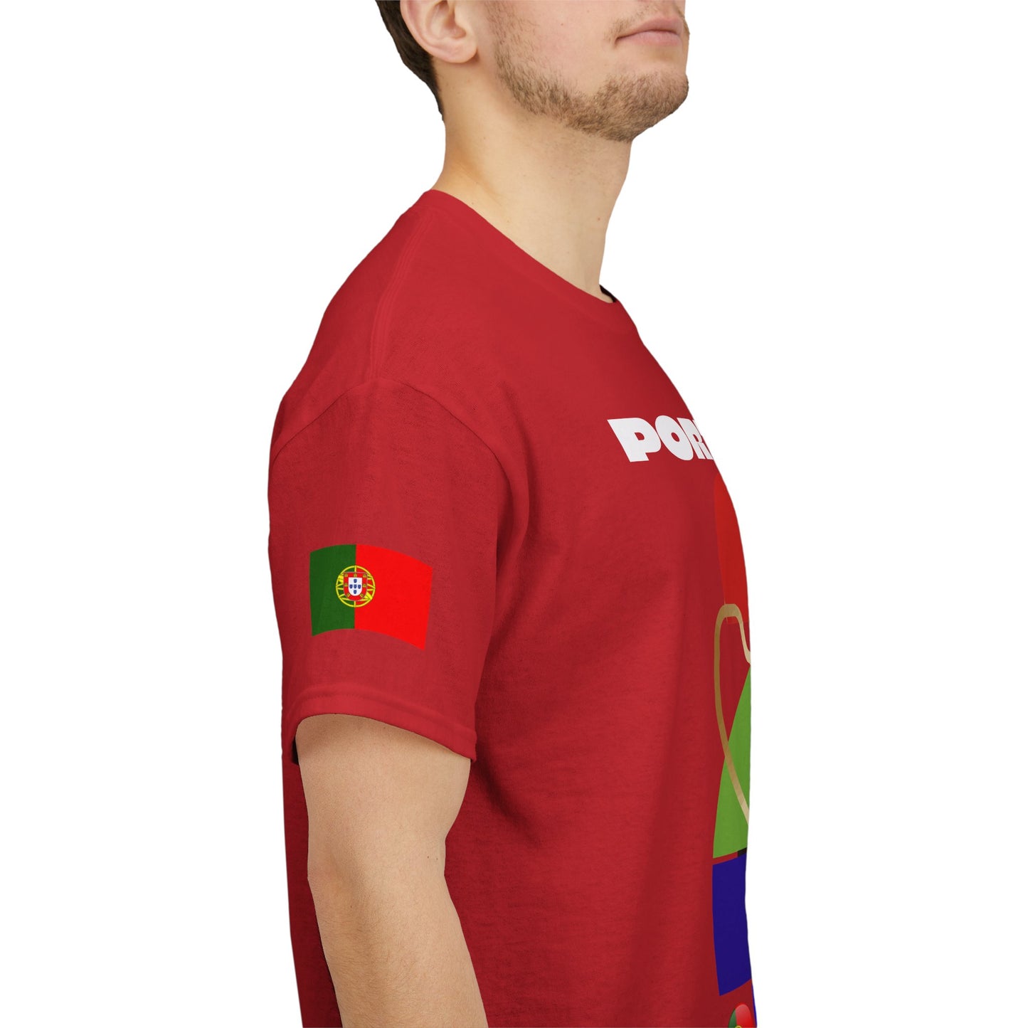 Portugal Football T-Shirt - Unisex Portugal Soccer Fan Tee with Flag (2026)