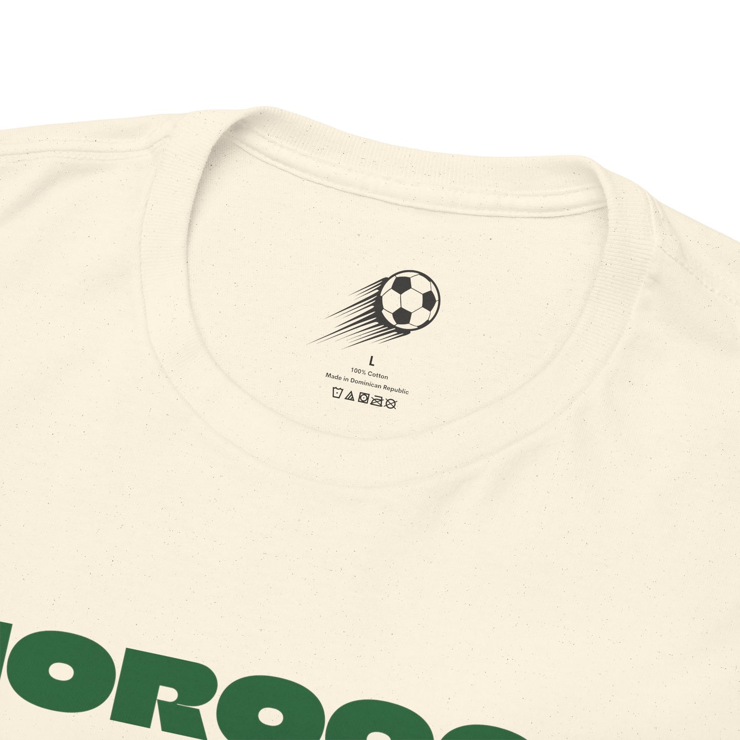 Morocco Football T-Shirt - Unisex Morocco Soccer Fan Tee with Flag (2026)