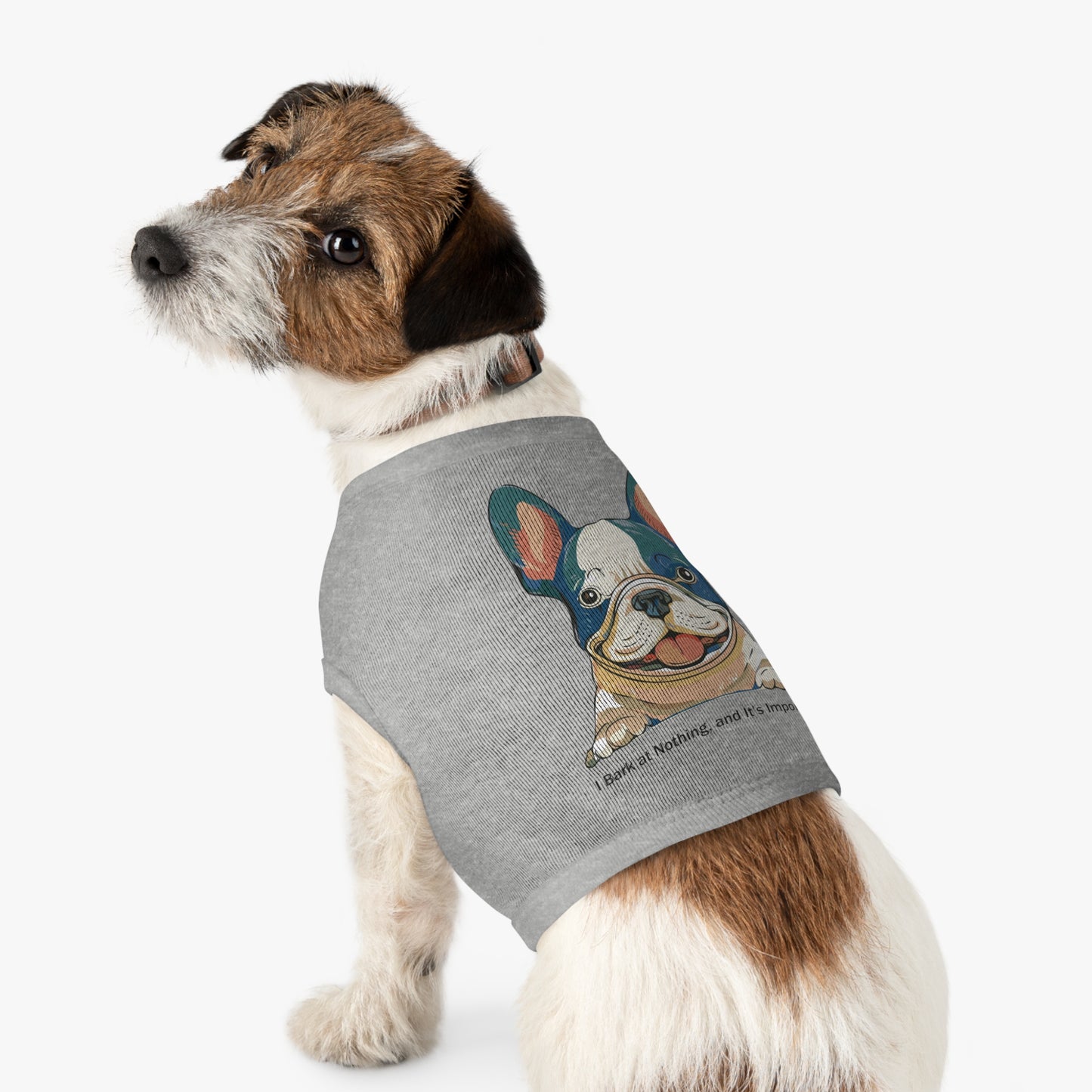 Adorable French Bulldog Pet Tank Top, Dog Summer Tee, Cute Canine Shirt, Pet Apparel, Gift for Dog Lovers, Casual Dog Wear