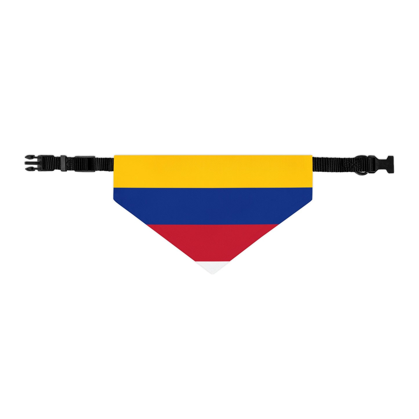 Colombia Soccer Dog Bandana — Colombian Flag Snap-On Pet Bandana, Fan Gear