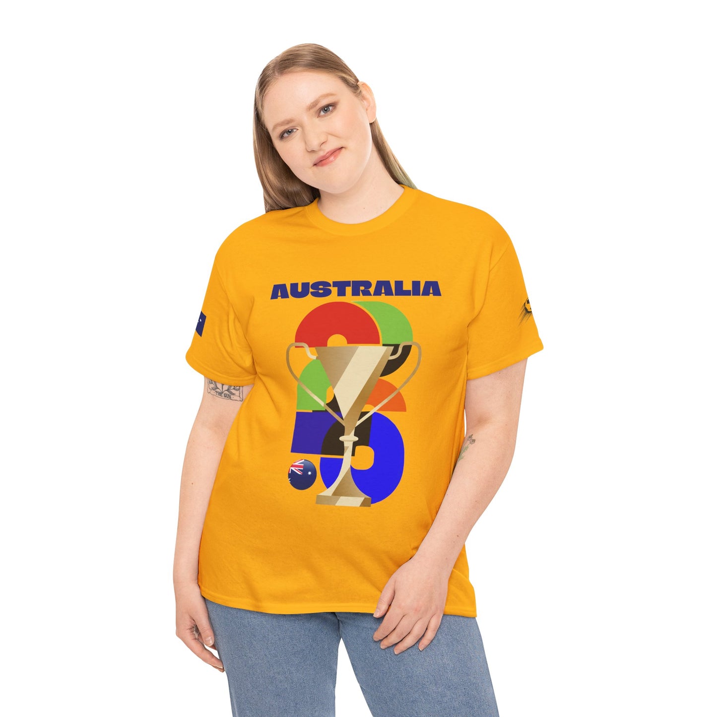 Australia Football T-Shirt - Unisex Australia Soccer Fan Tee with Flag (2026)