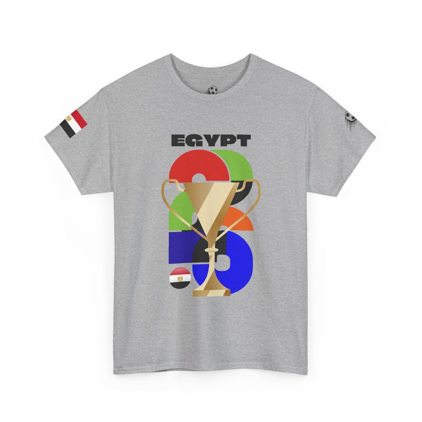 Egypt Football T-Shirt - Unisex Egypt Soccer Fan Tee with Flag (2026)