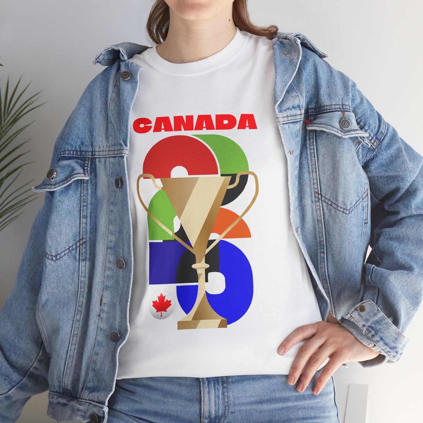 Canada Football T-Shirt - Unisex Canada Soccer Fan Tee with Flag (2026)