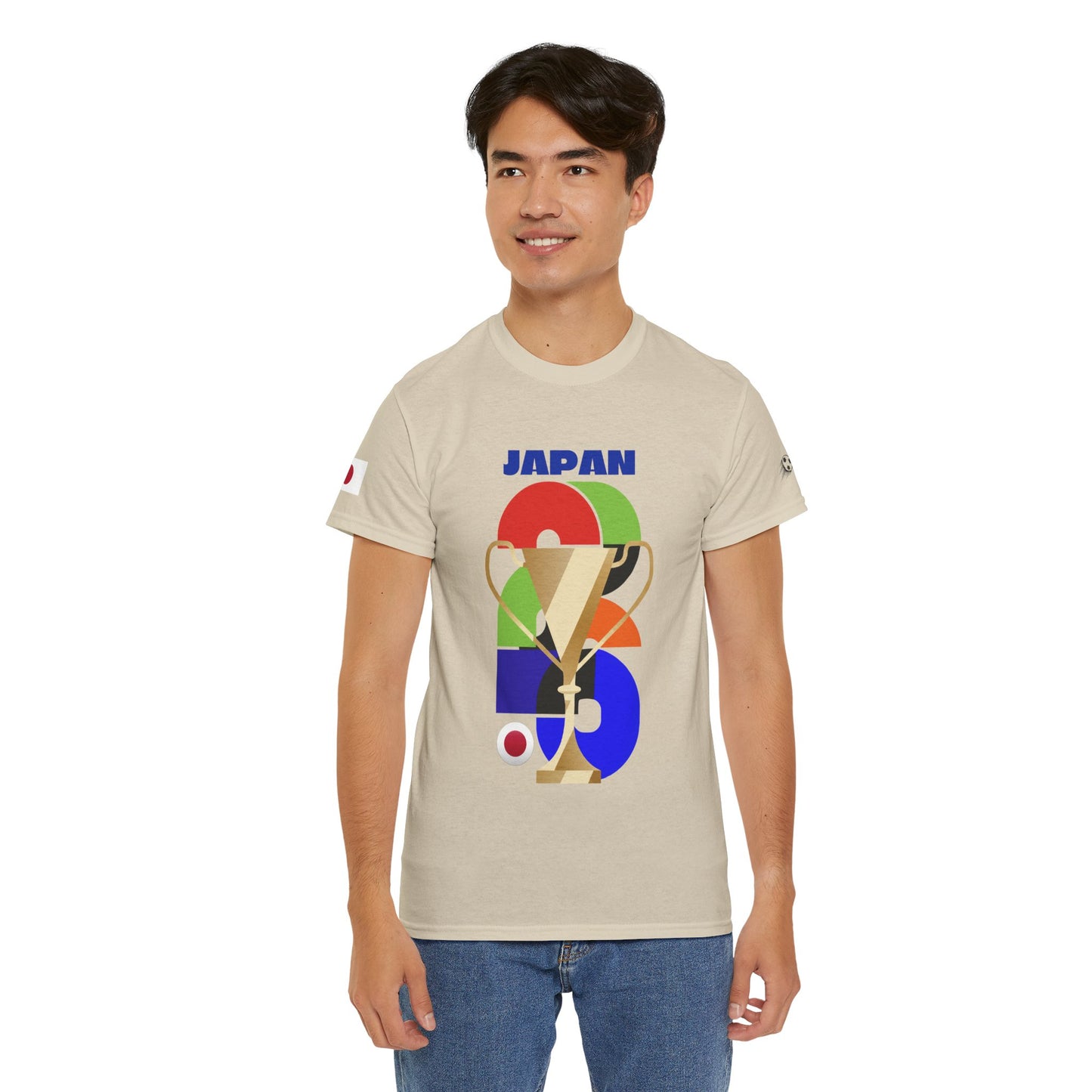 Japan Football T-Shirt - Unisex Japan Soccer Fan Tee with Flag (2026)