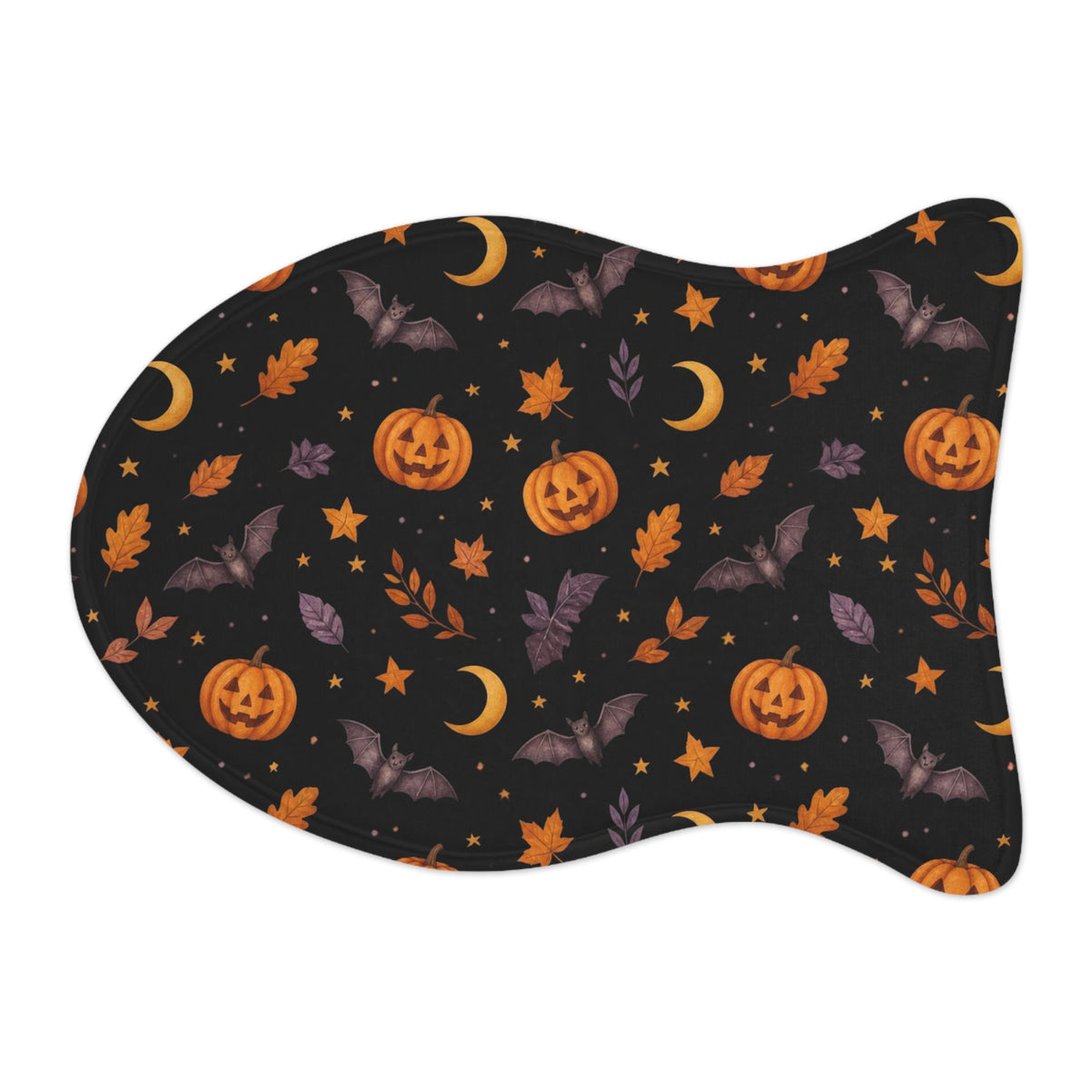 Halloween Pet Feeding Mat — Anti-Slip Foam Food Mat, Trick-or-Treat Gear