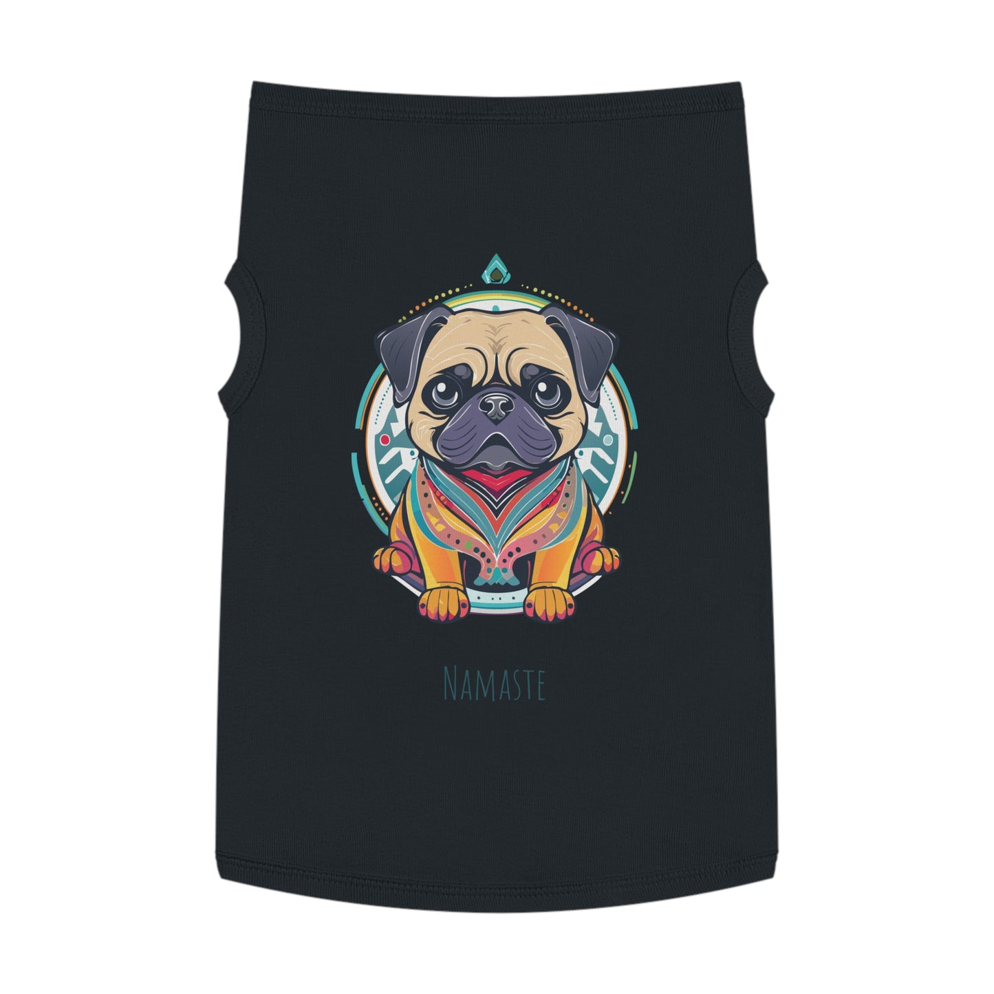 Namaste Pug Pet Tank Top, Stylish Dog Apparel, Yoga Pet Wear, Pet Summer Outfit, Dog Lover Gift, Funny Dog Shirt