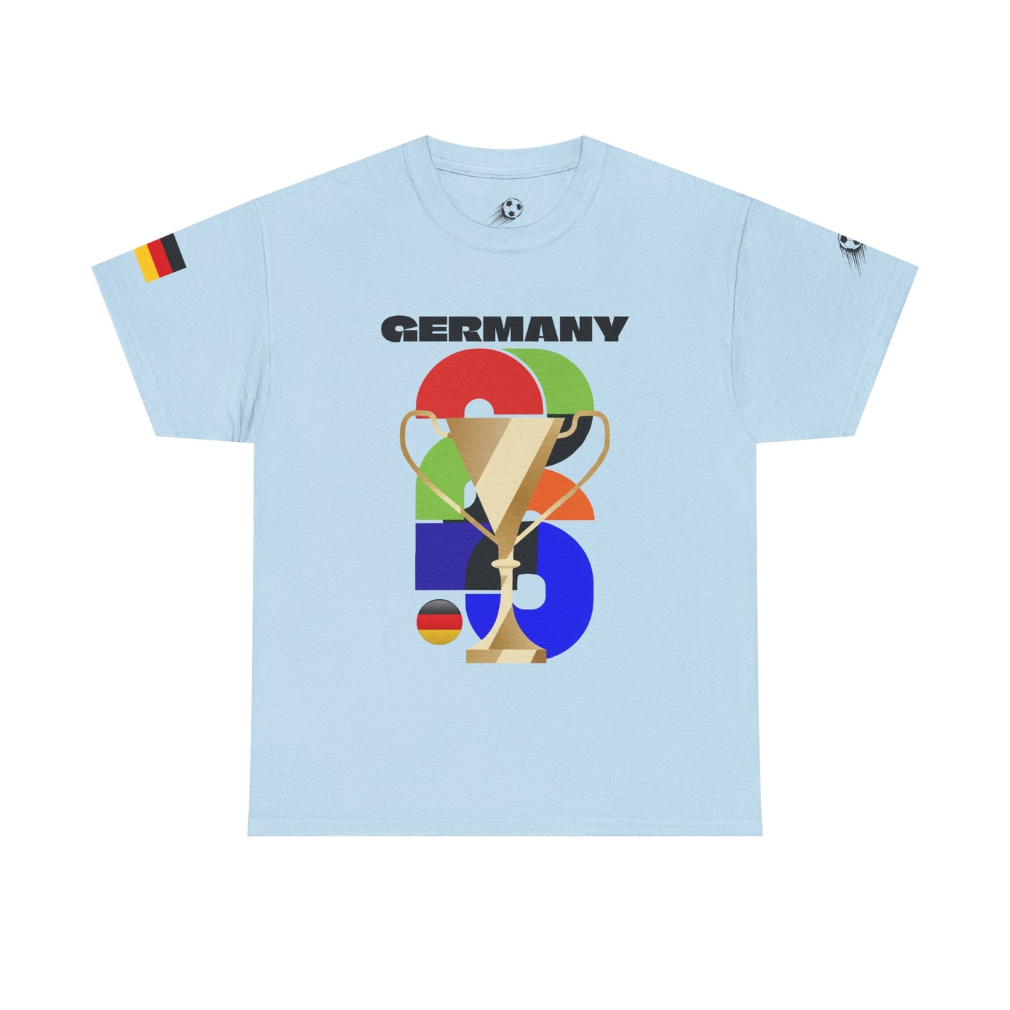 Germany Football T-Shirt - Unisex Germany Soccer Fan Tee with Flag (2026)